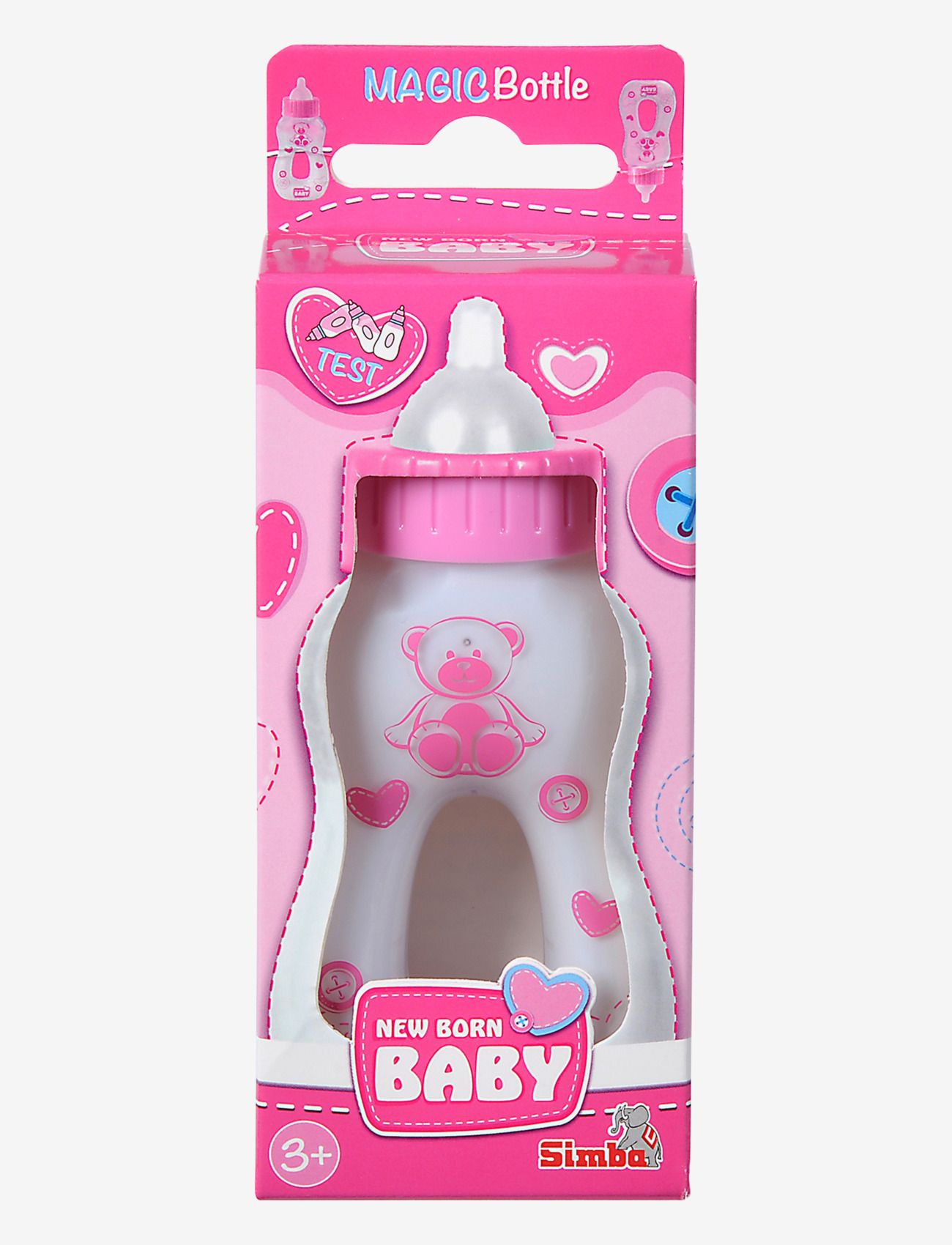 Simba Toys - New Born Baby Docktillbehör Nappflaska - lägsta priserna - pink - 5