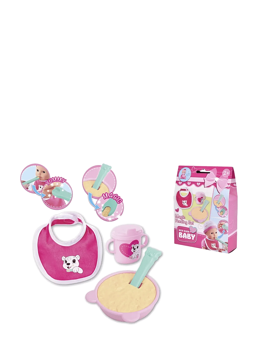Simba Toys - New Born Baby Docktillbehör, Magiskt Matset - dukketilbehør - multi coloured - 0