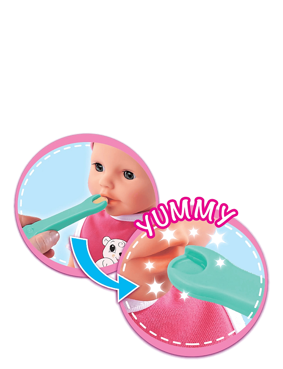 Simba Toys - New Born Baby Docktillbehör, Magiskt Matset - dukketilbehør - multi coloured - 4
