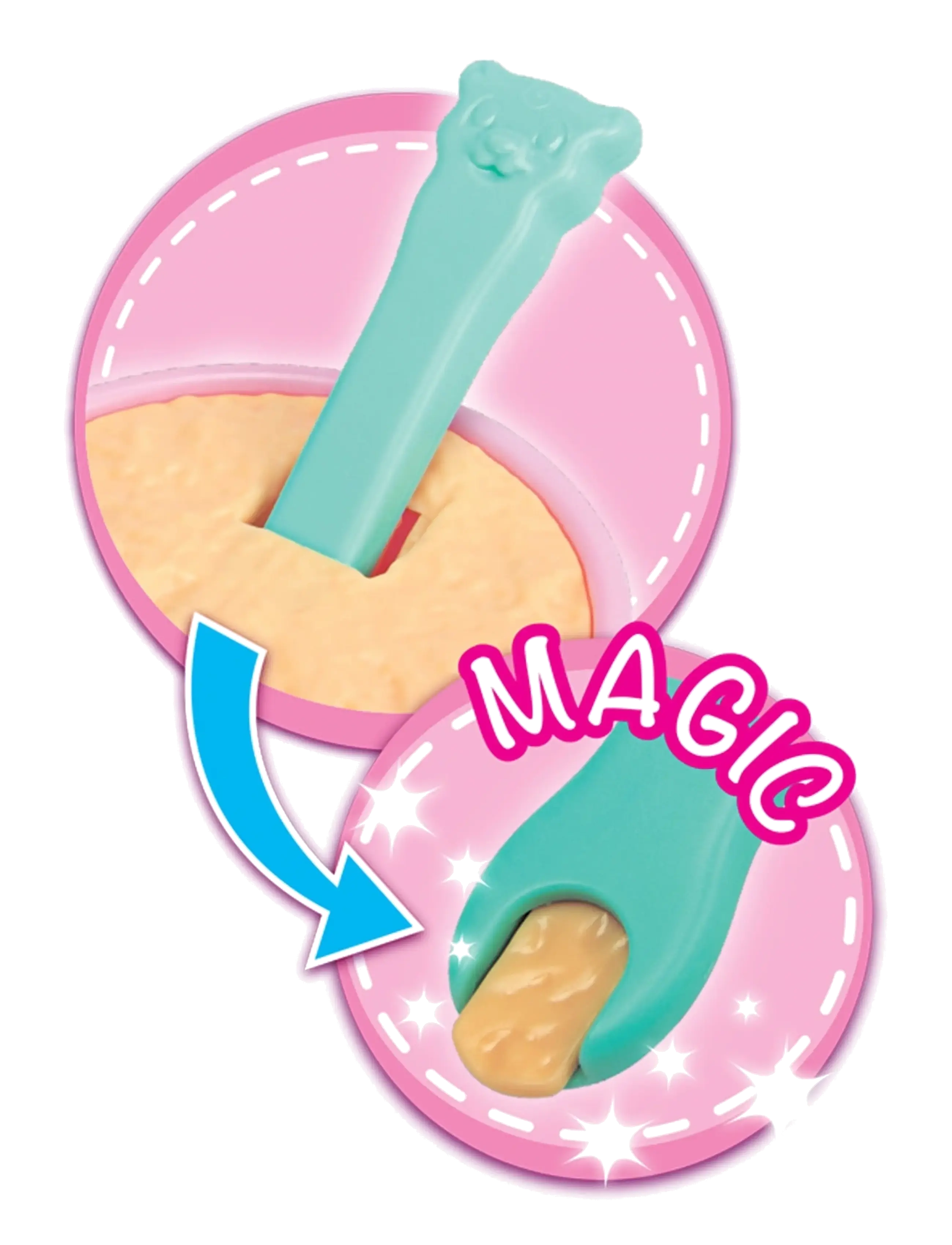 Simba Toys - New Born Baby Docktillbehör, Magiskt Matset - accessoires pour poupée - multi coloured - 5