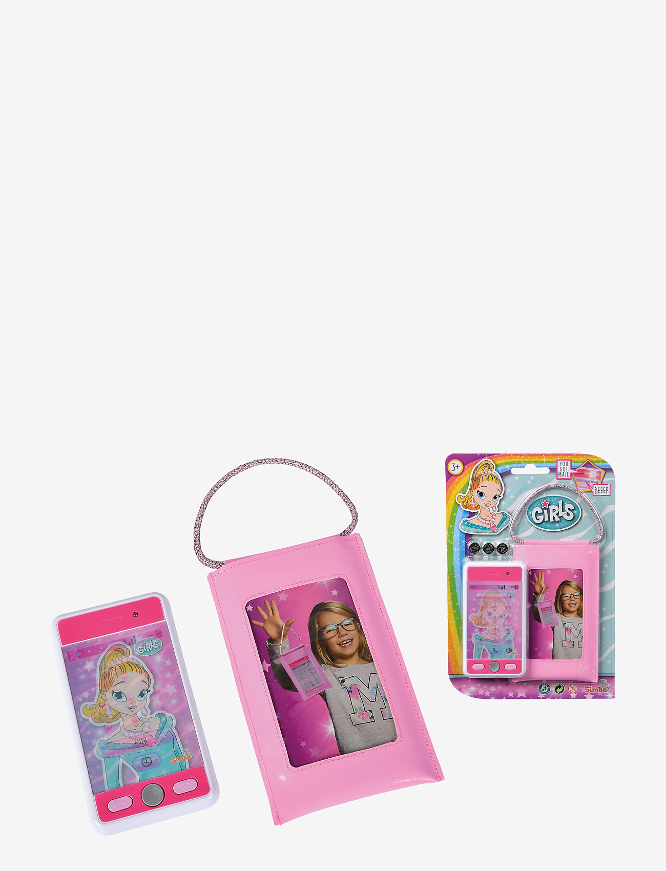 Simba Toys - Girls by Steffi  Smartphone with Bag - tasketilbehør - multicoloured - 2