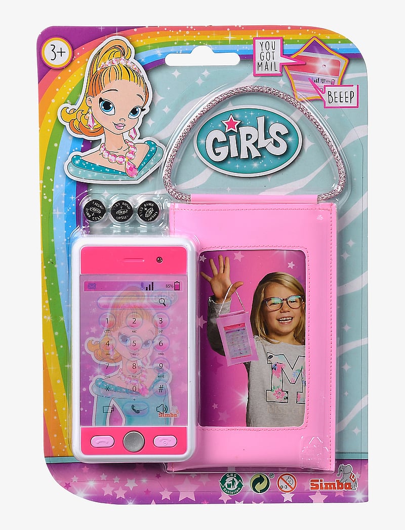 Simba Toys - Girls by Steffi Smartphone with Bag - tasketilbehør - multicoloured - 3