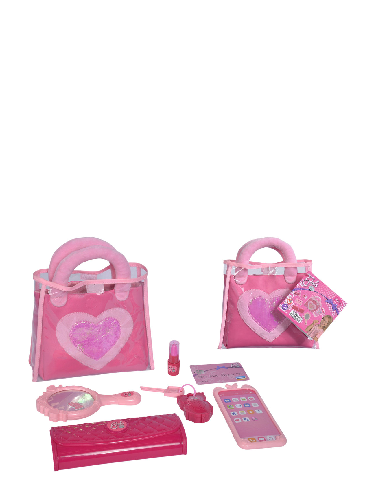 Simba Toys - Girls by Steffi Bag Set with Accessories - makeup & smykker - pink - 0