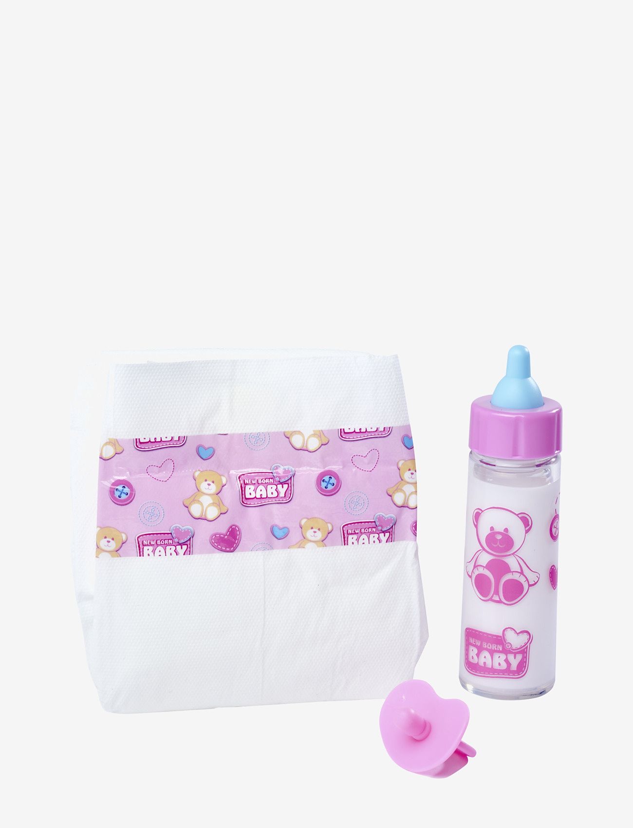 Simba Toys - New Born Baby First Nursing Set - nuken tarvikkeet - pink - 1