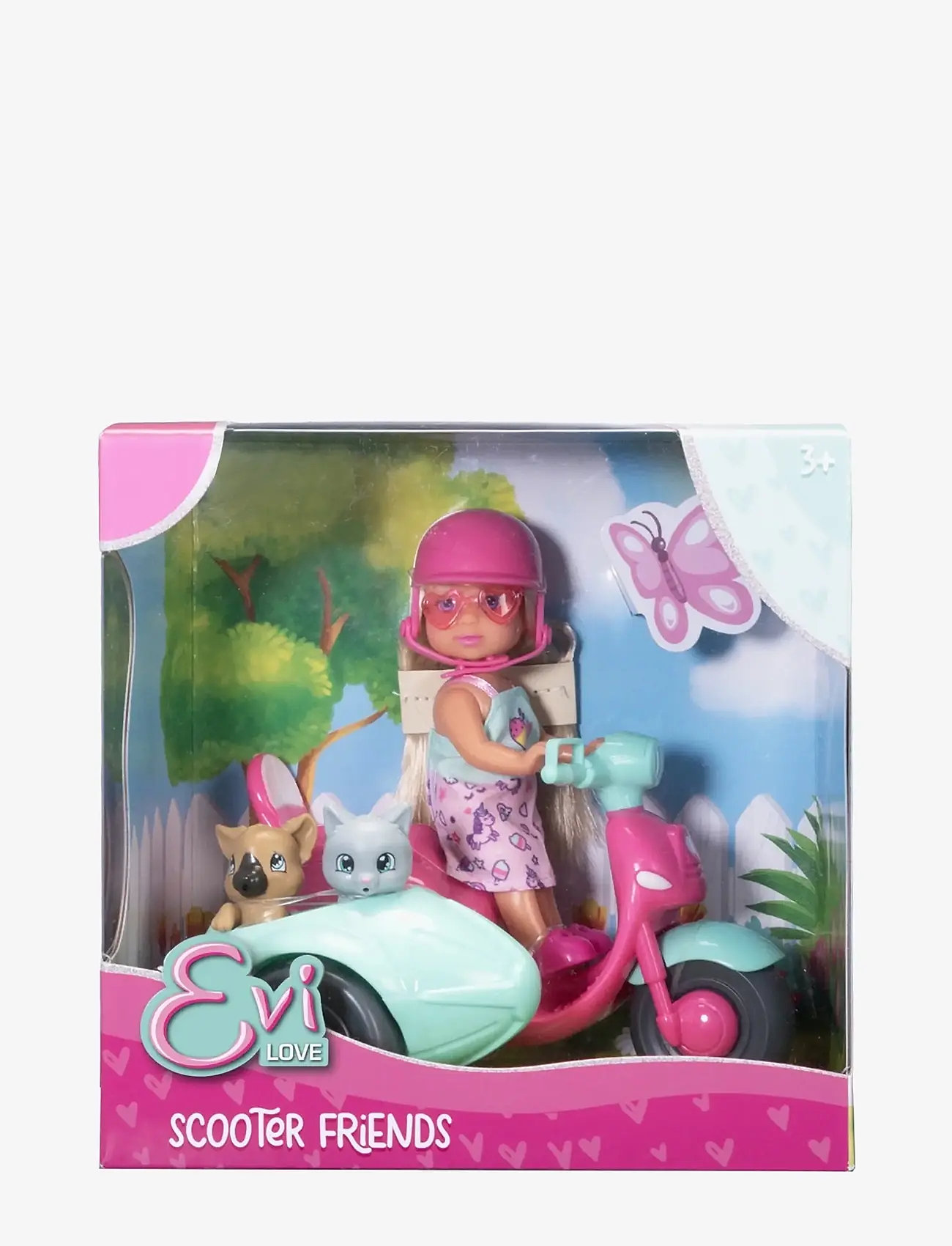 Simba Toys - Evi LOVE Scooter Friends - puppen - pink - 1