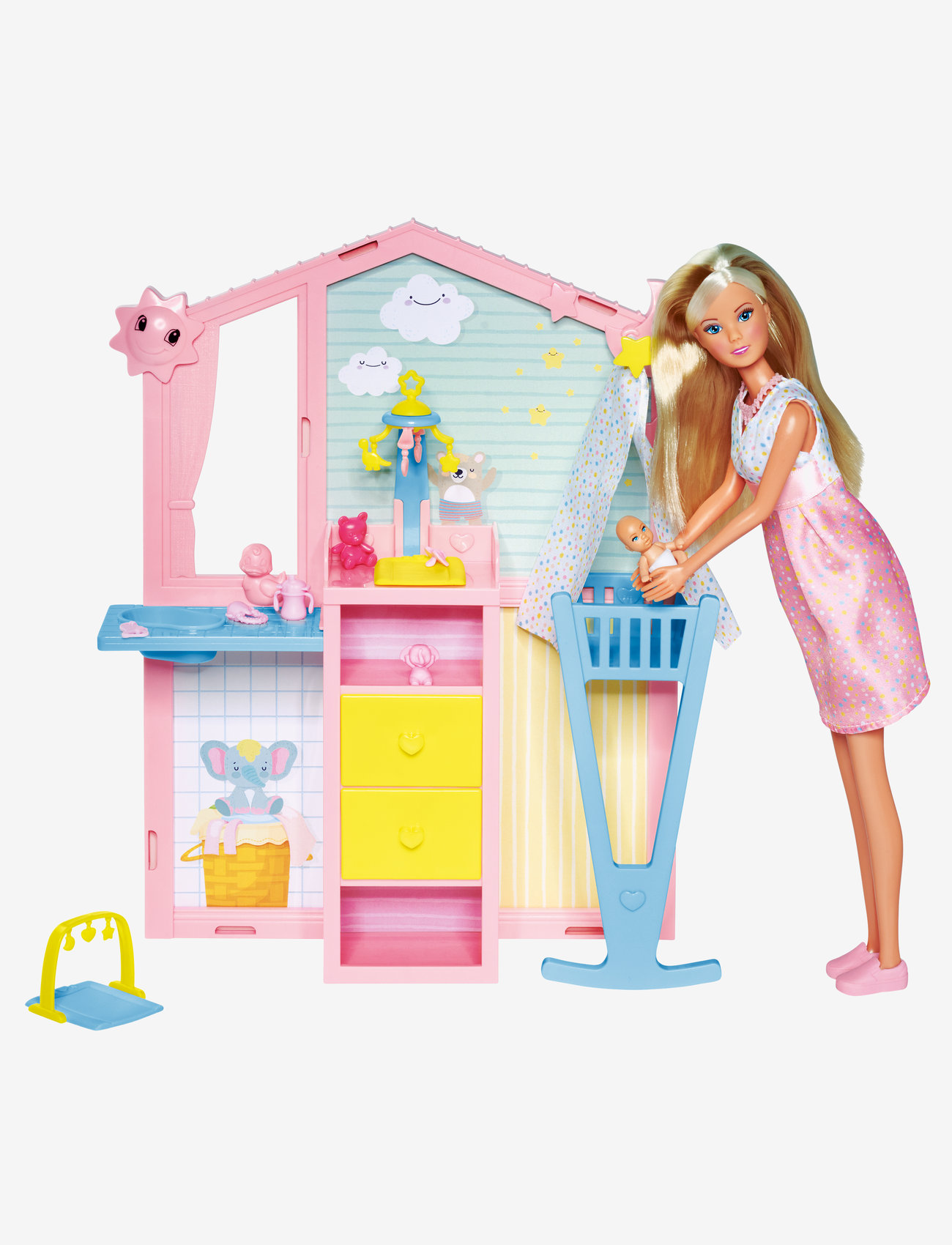 Simba Toys - Steffi LOVE Baby Room - nuken tarvikkeet - pink - 0