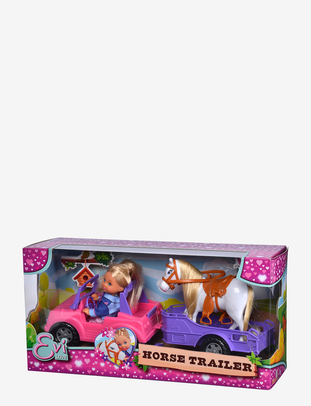 Simba Toys - Evi LOVE  Jeep & Horse Trailer - play sets - multicoloured - 3