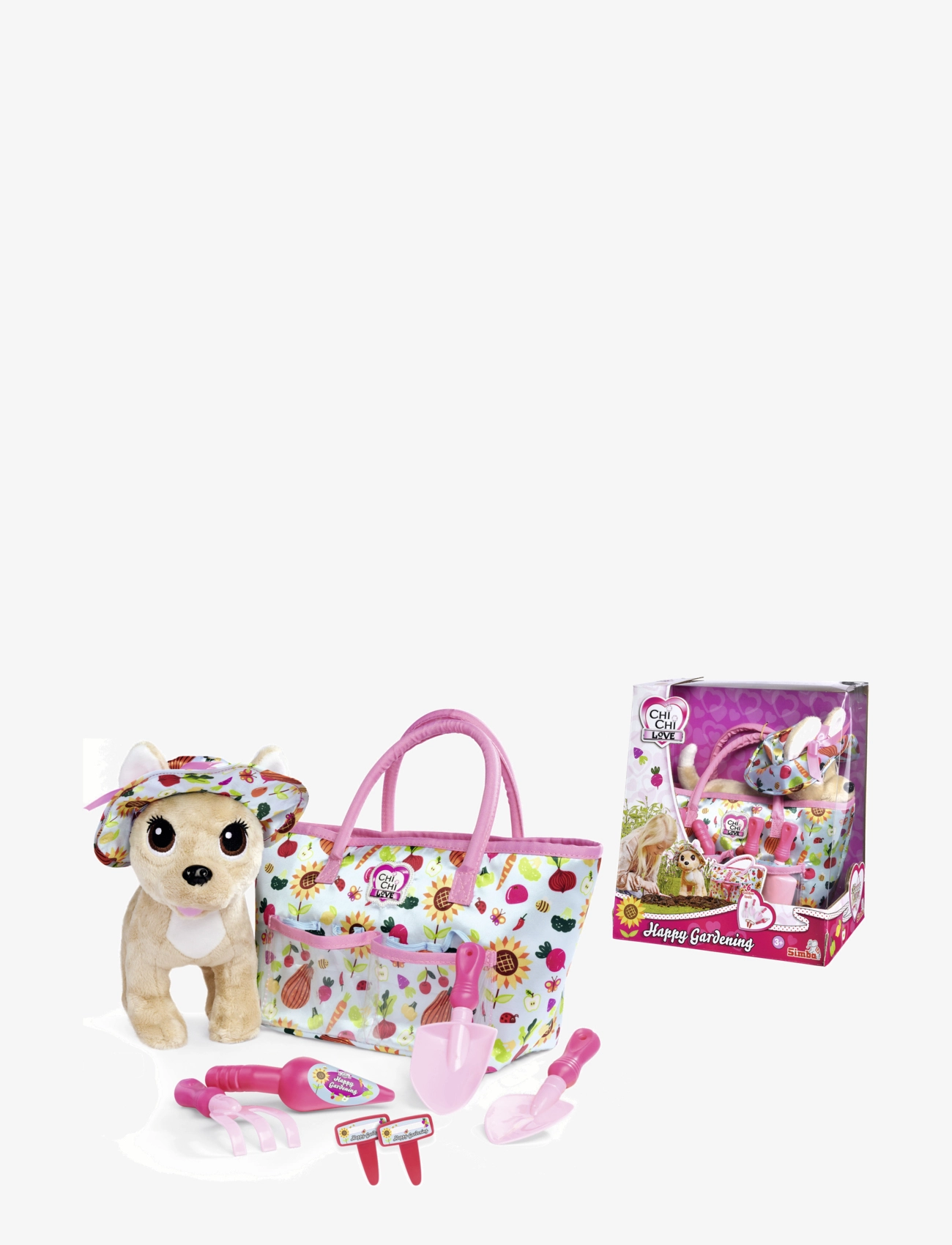 Simba Toys - ChiChi LOVE Gosedjur med Trädgårdsredskap - tøjdyr - pink - 2