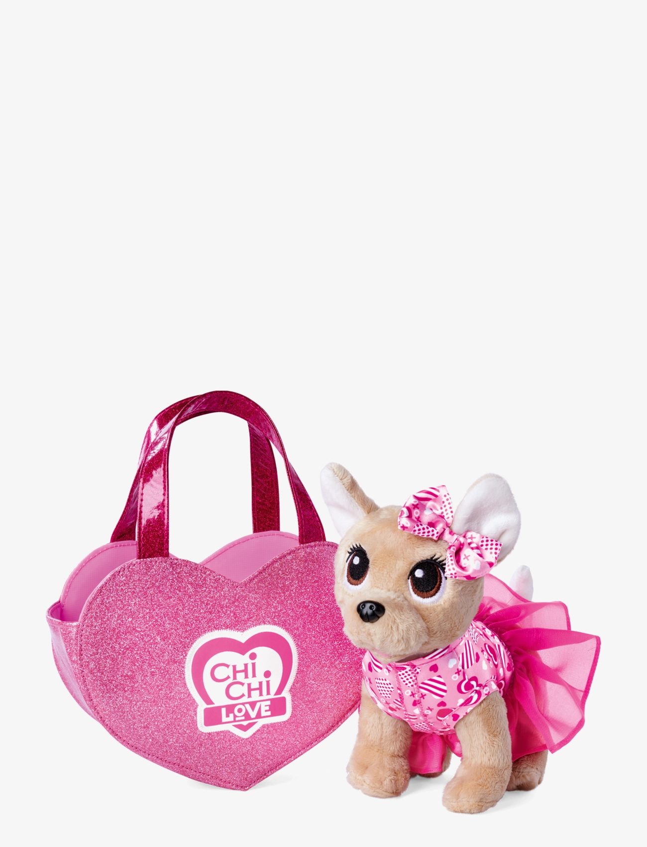Simba Legetøj Chichi Love Plush With Heart Shaped Bag, One Size, Multi/patterned, Soft Legetøj > Stuffed Animals, Børn