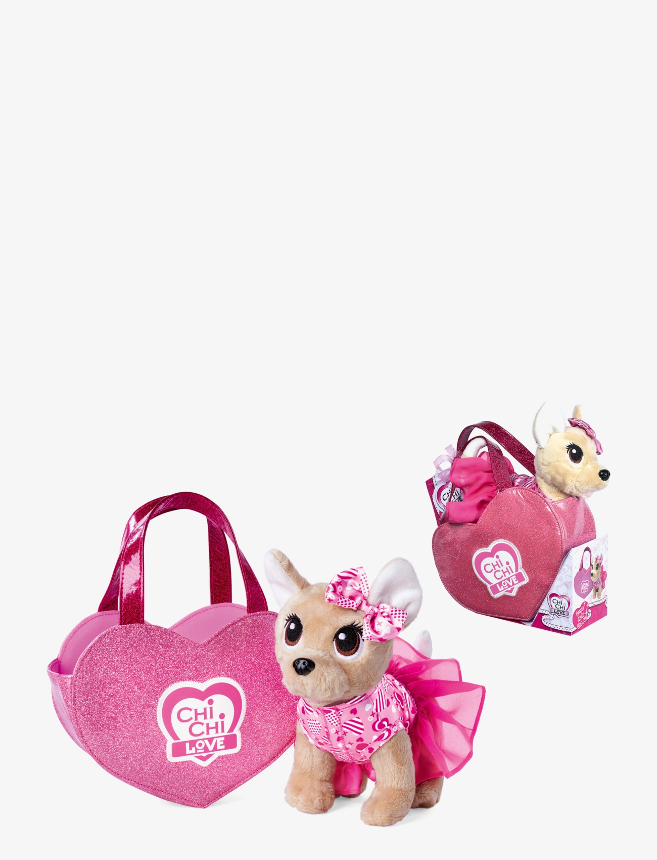 Simba Toys - ChiChi LOVE Plush with Heart Shaped Bag - tøjdyr - multicoloured - 1