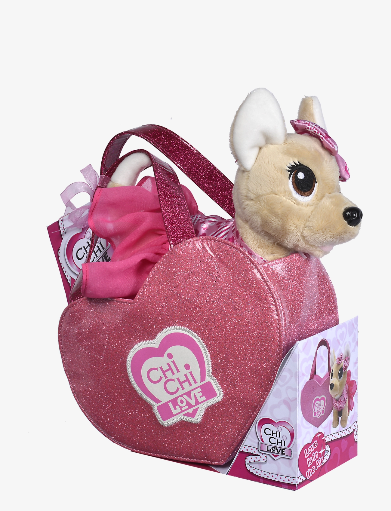 Simba Toys - ChiChi LOVE Plush with Heart Shaped Bag - tøjdyr - multicoloured - 3