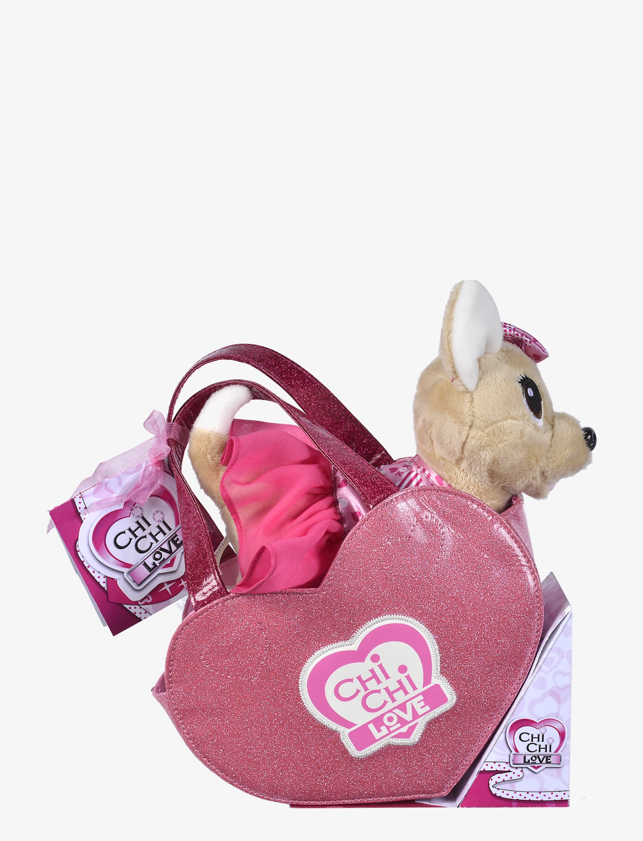 Simba Toys - ChiChi LOVE Plush with Heart Shaped Bag - tøjdyr - multicoloured - 4