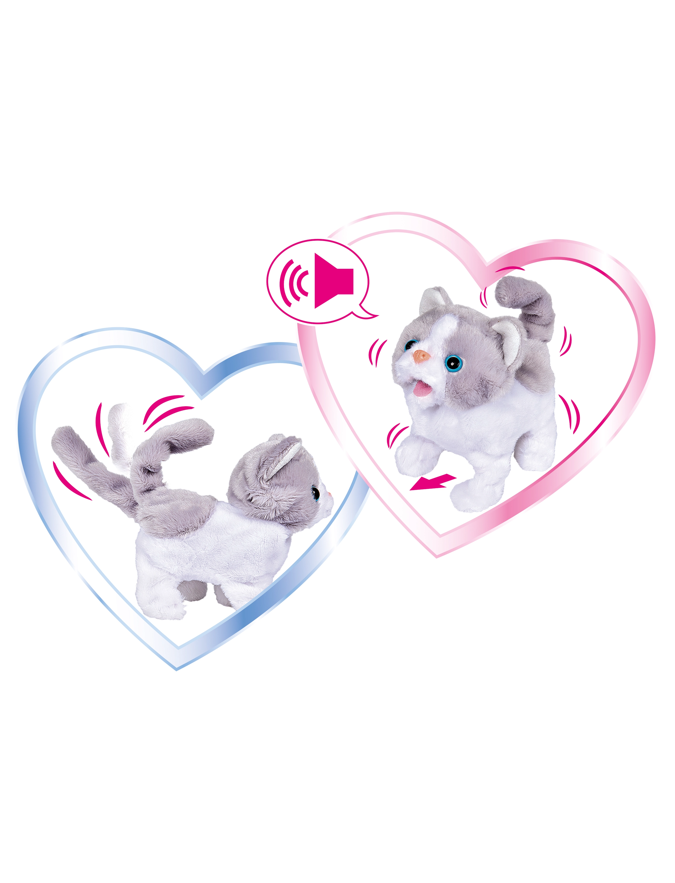Simba Toys - ChiChi LOVE Gående Kattunge - interaktiva djur - white - 3
