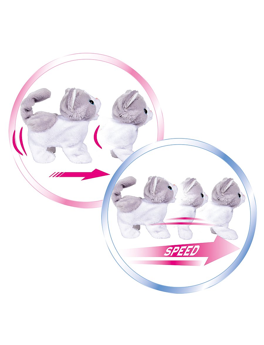 Simba Toys - ChiChi LOVE Gående Kattunge - interaktiva djur - white - 4