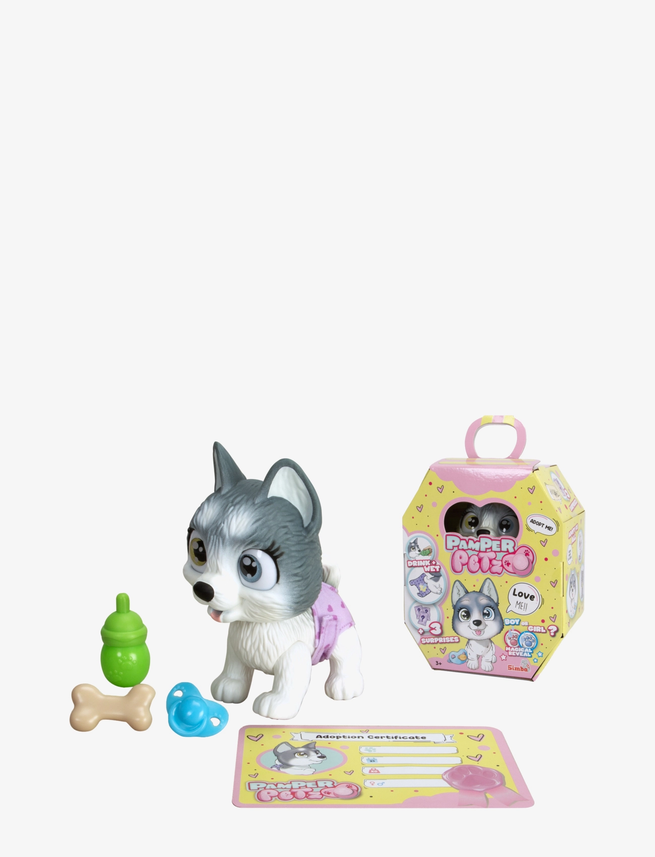 Simba Legetøj Pamper Petz Husky, One Size, Multi/patterned, Legesæt & Actionfigurer > Dyr, Børn