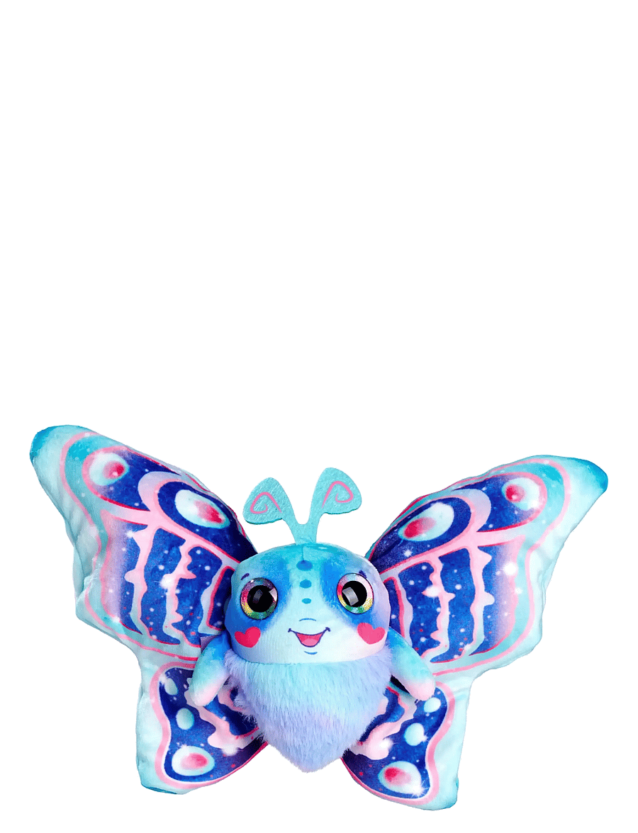 Simba Toys - Fluffy Fly Butterfly Plush, Blue - kuscheltiere - blue - 1
