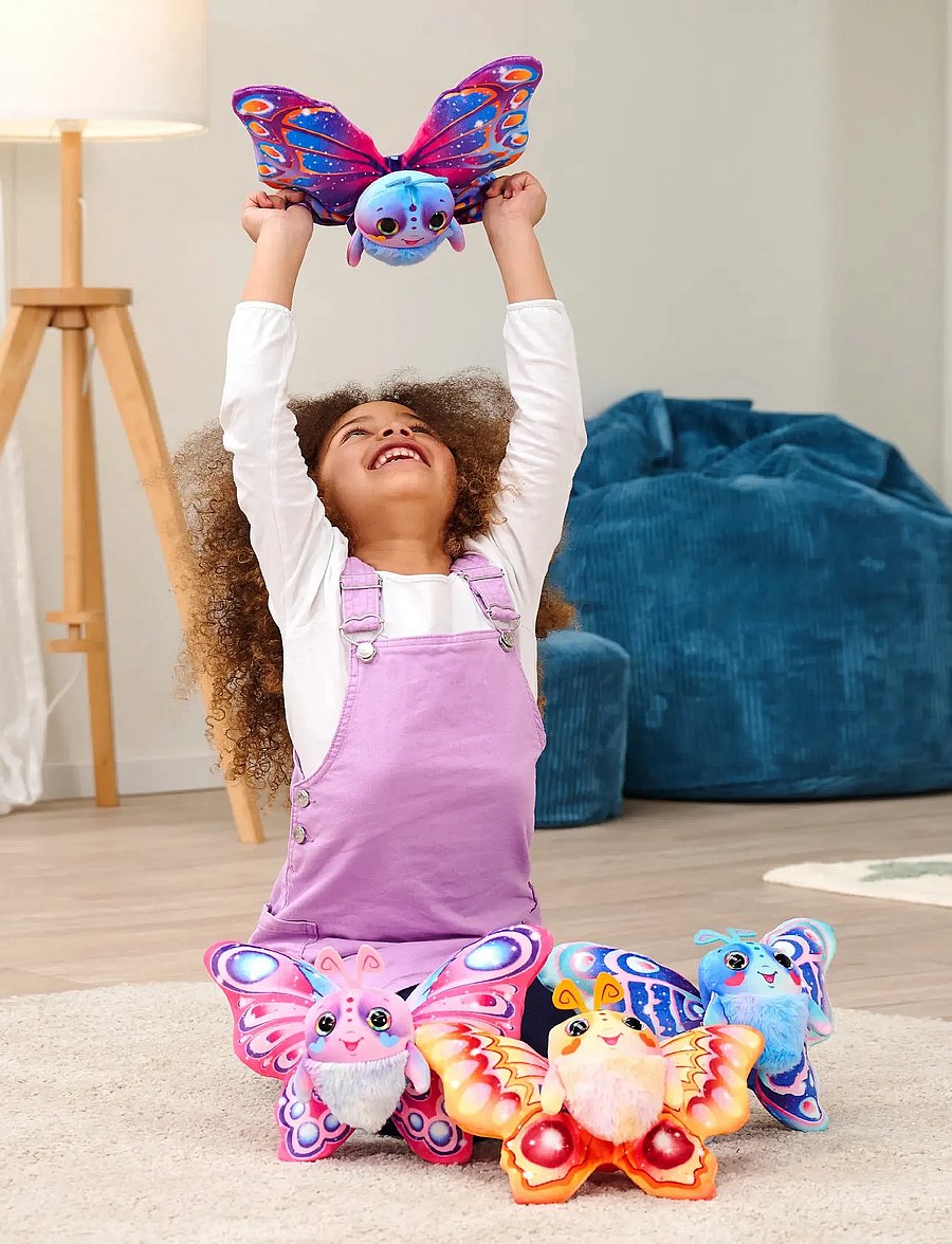 Simba Toys - Fluffy Fly Butterfly Plush, Blue - kuscheltiere - blue - 4