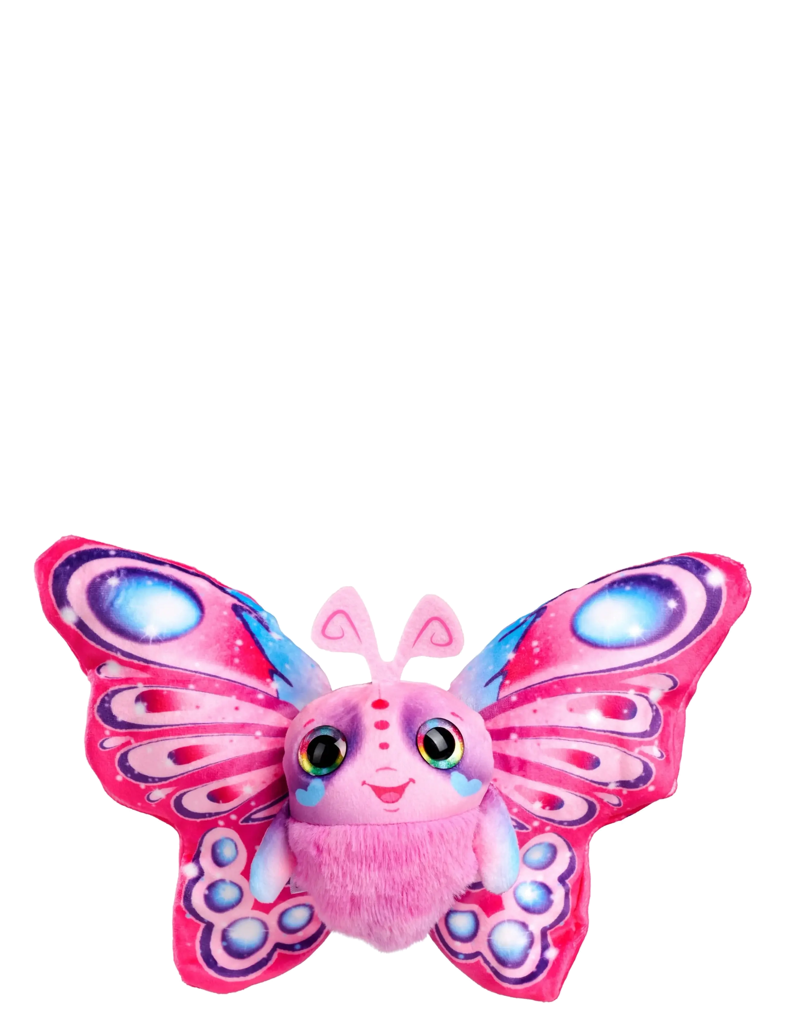 SIMBA Spielzeug Fluffy Fly Butterfly Plush, Pink Patterned - One Size - Kinder