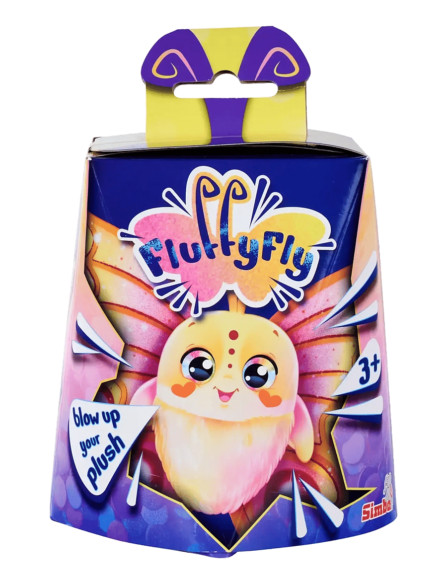 Simba Toys - Fluffy Fly Butterfly Plush, Yellow - die niedrigsten preise - yellow - 1