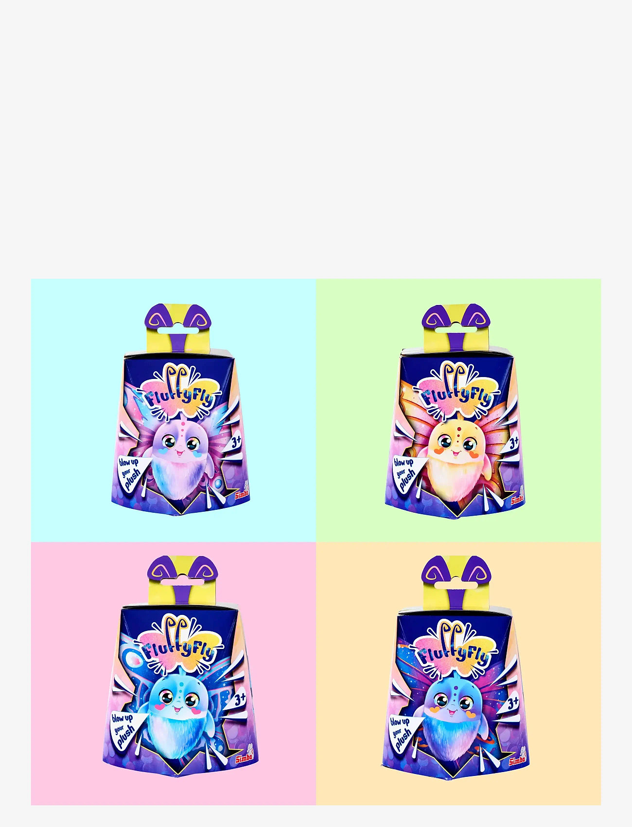 Simba Toys - Fluffy Fly Butterfly Plush, Yellow - tøjdyr - yellow - 3