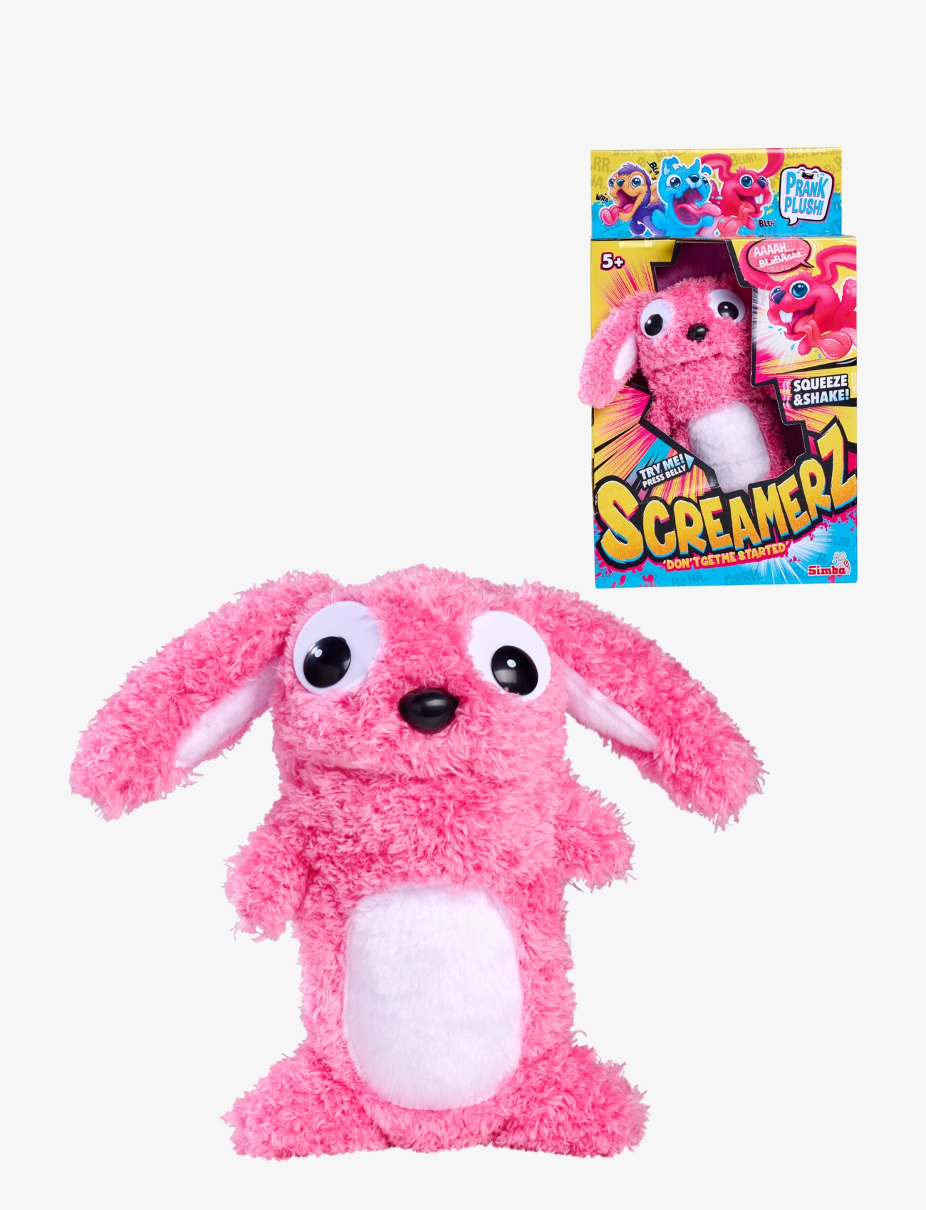 Simba Toys - Simba Toys ScreamerZ Kanin (30 cm) - interaktiva djur - pink - 2