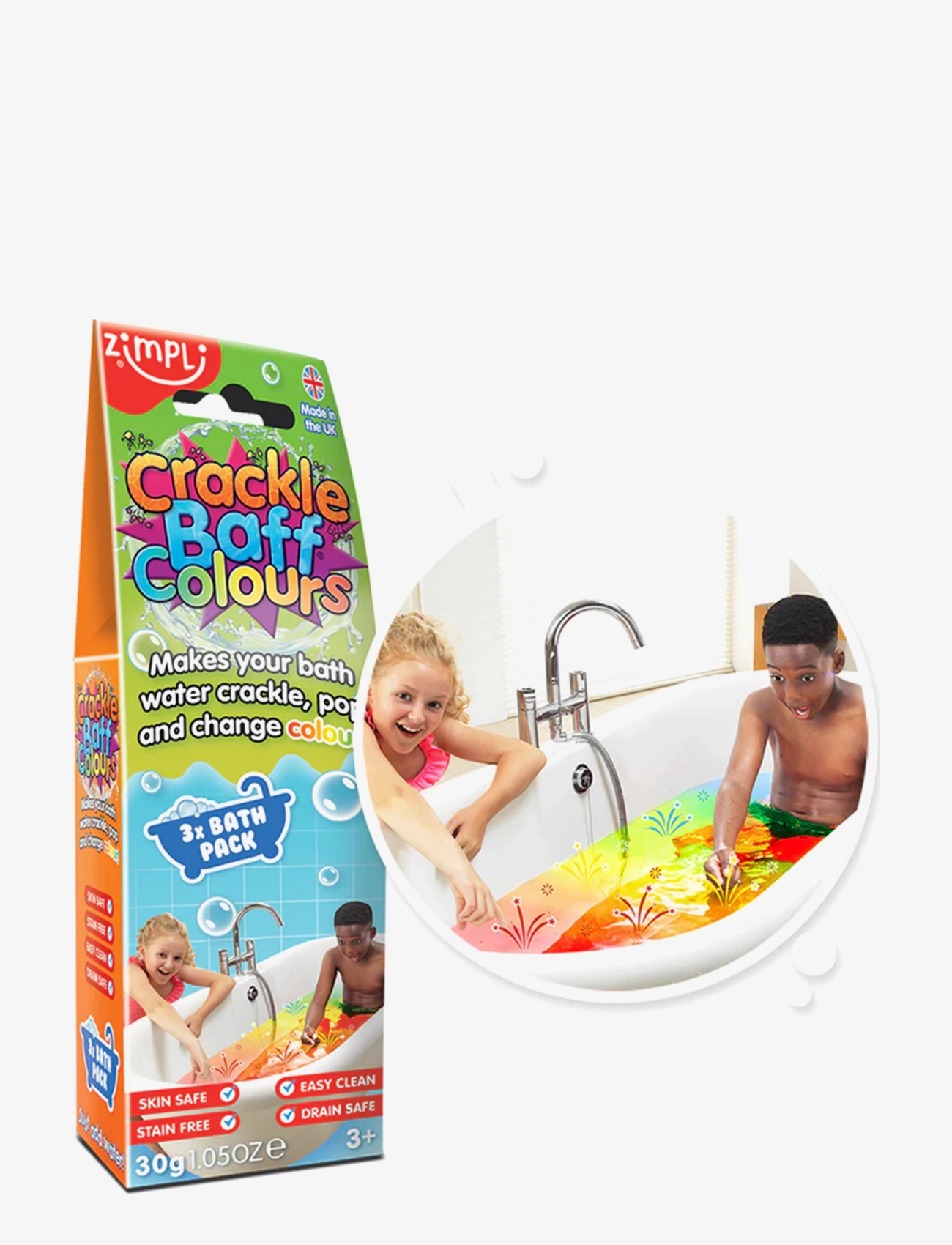Simba Toys Zimpli Kids 3-Pack Crackle Baff - Simba Toys - MULTI COLOURED / multi