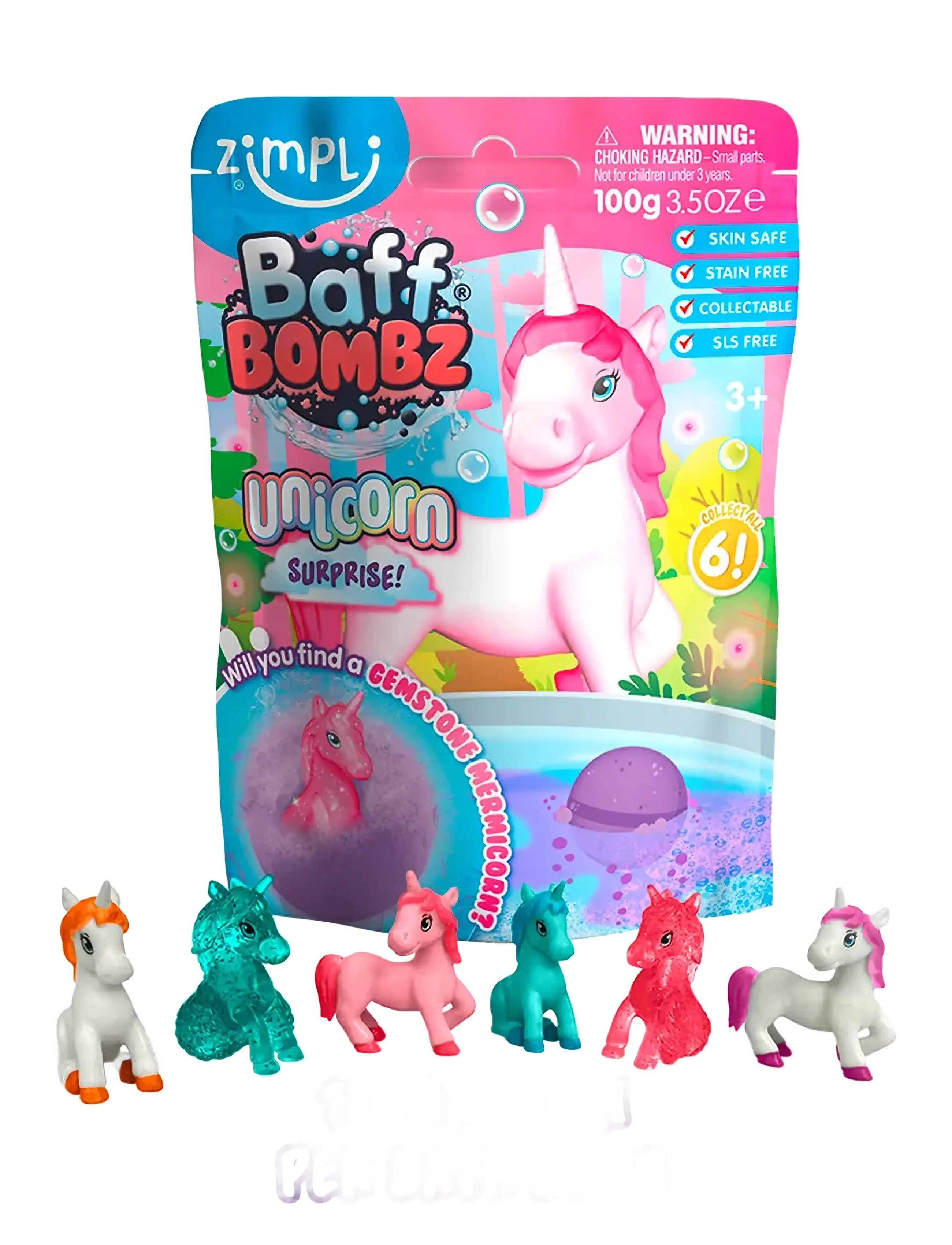 Simba Toys Zimpli Kids Badbomb med samlarfigur,  Enhörning - Legetøj - MULTI COLOURED / multi