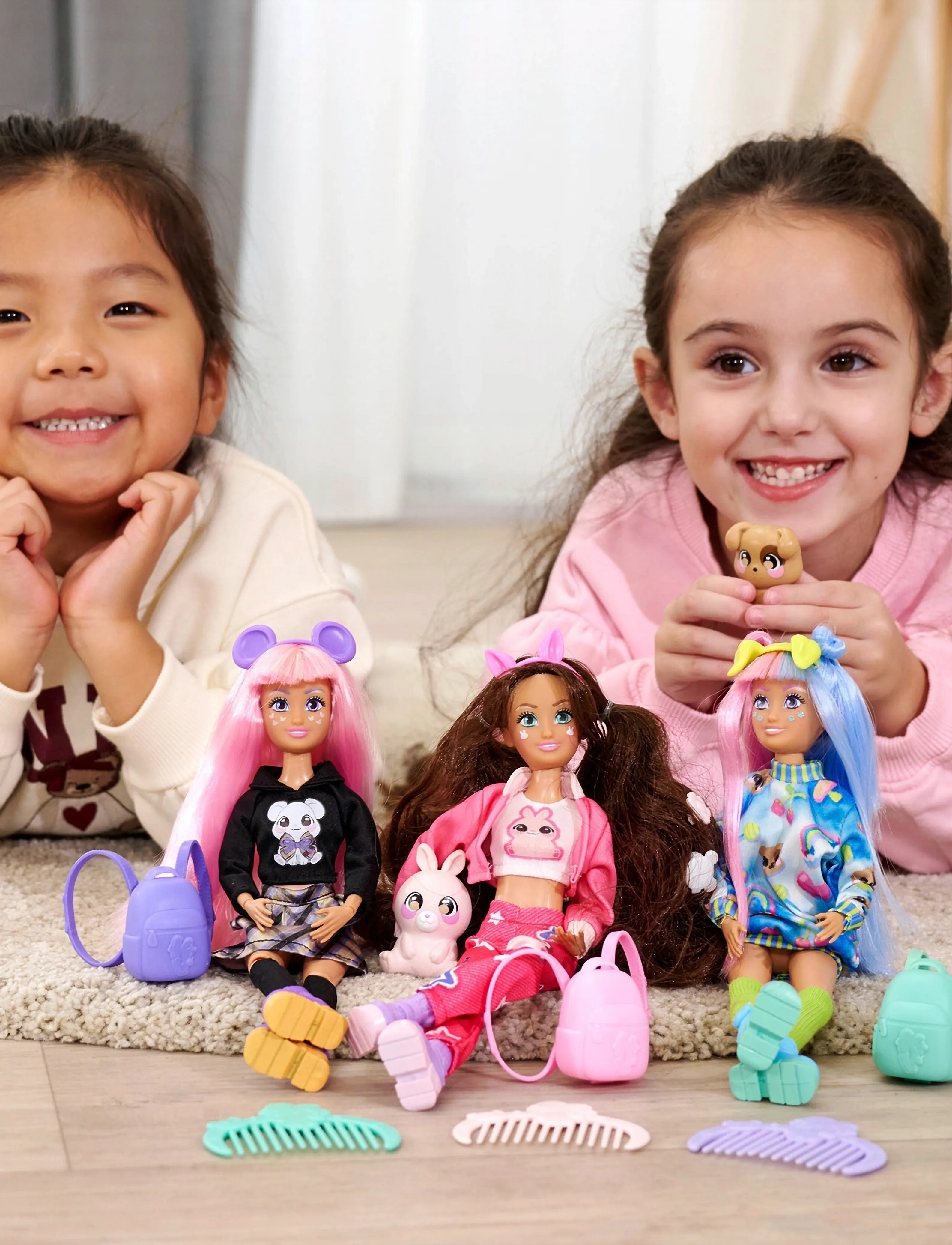 Simba Spielzeug Kawaii Doll Cora, One Size, Dolls & Accessories, Rosa - Dolls, Kinder
