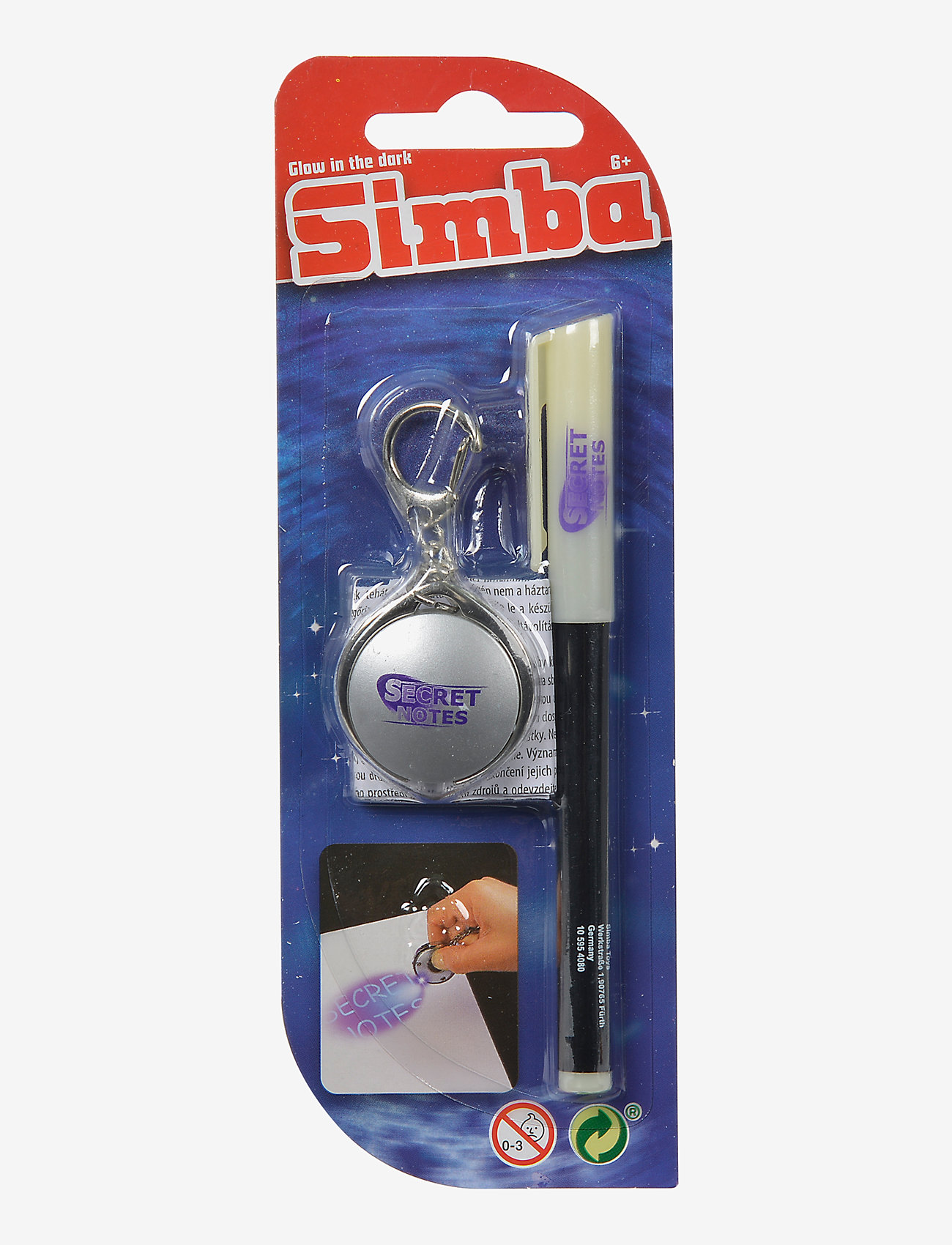 Simba Toys - Simba Toys Secret Notes Pen and UV-Lamp - stationery - black - 2