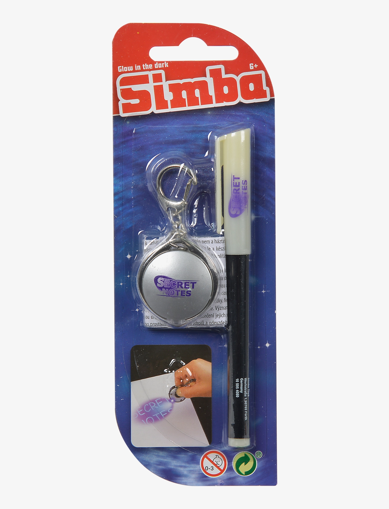 Simba Toys - Simba Toys Secret Notes Pen and UV-Lamp - kirjatarbed - black - 2