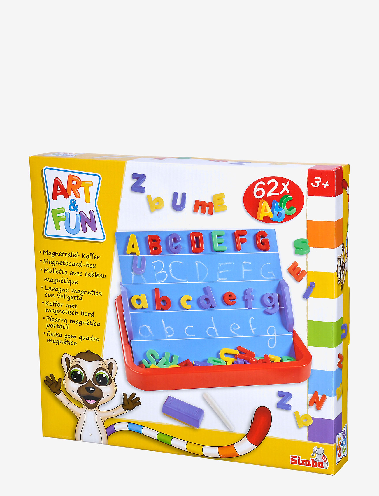 Simba Toys - Art & Fun Magnetisk ABC-Brett - lærerike spill - multi coloured - 1