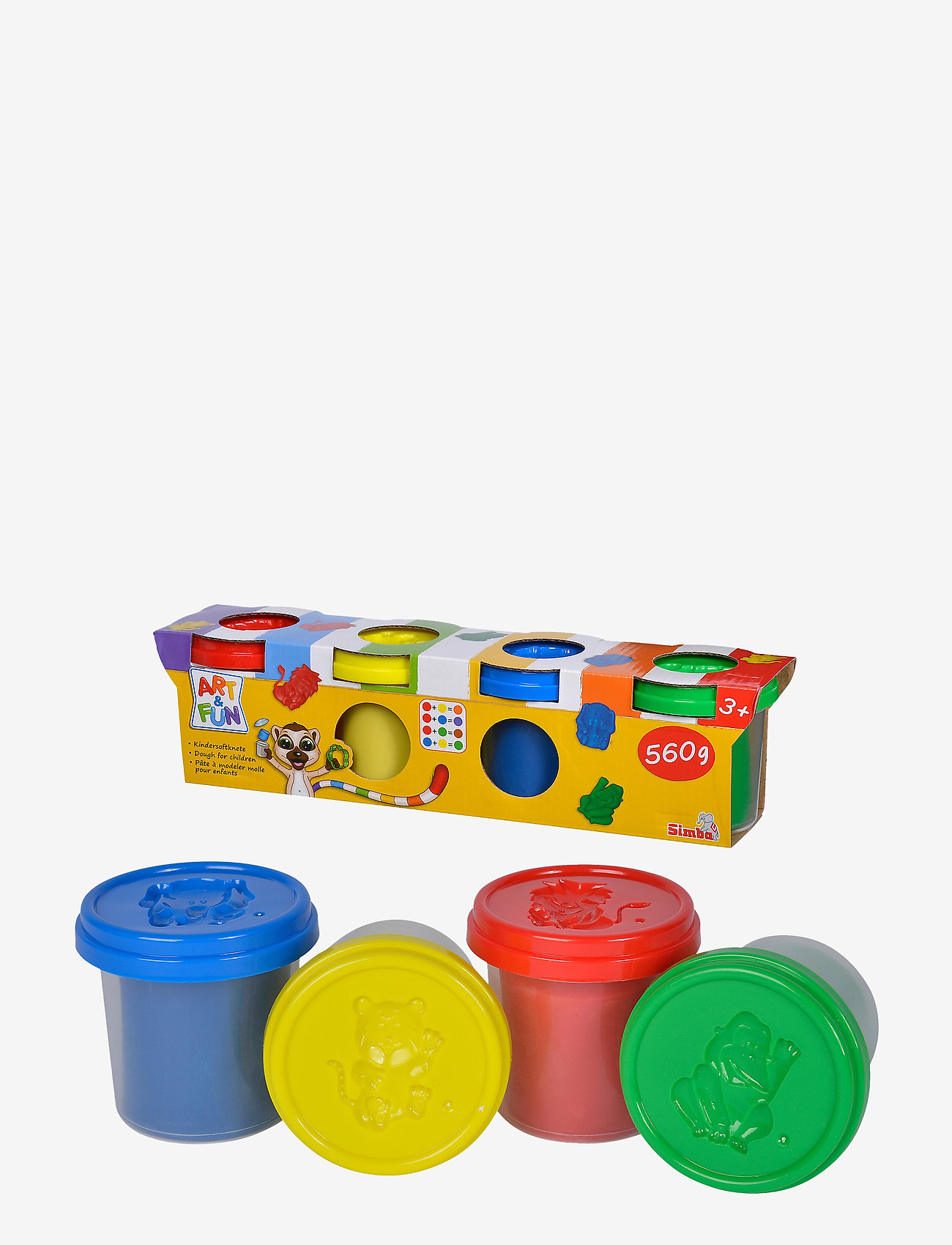 Simba Toys Art & Fun Soft Dough - Modellervoks - YELLOW / multi