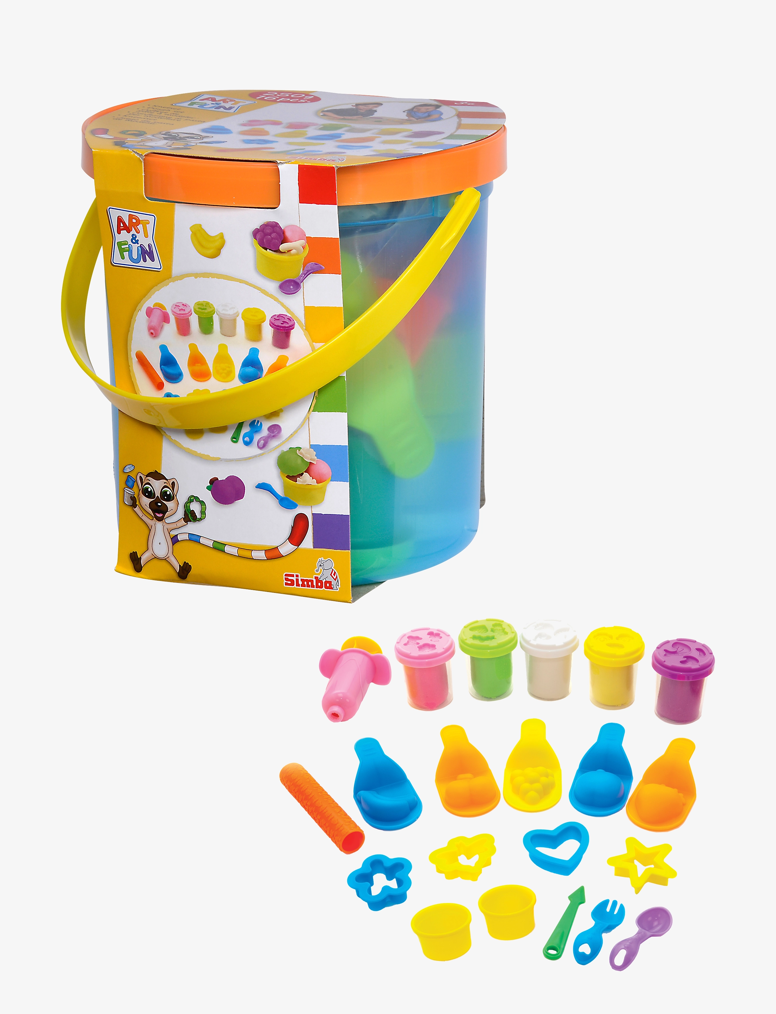 Simba Legetøj Art & Fun Dough Set Fruit Bucket, One Size, Multi/patterned, Håndværk > Legemasse, Børn