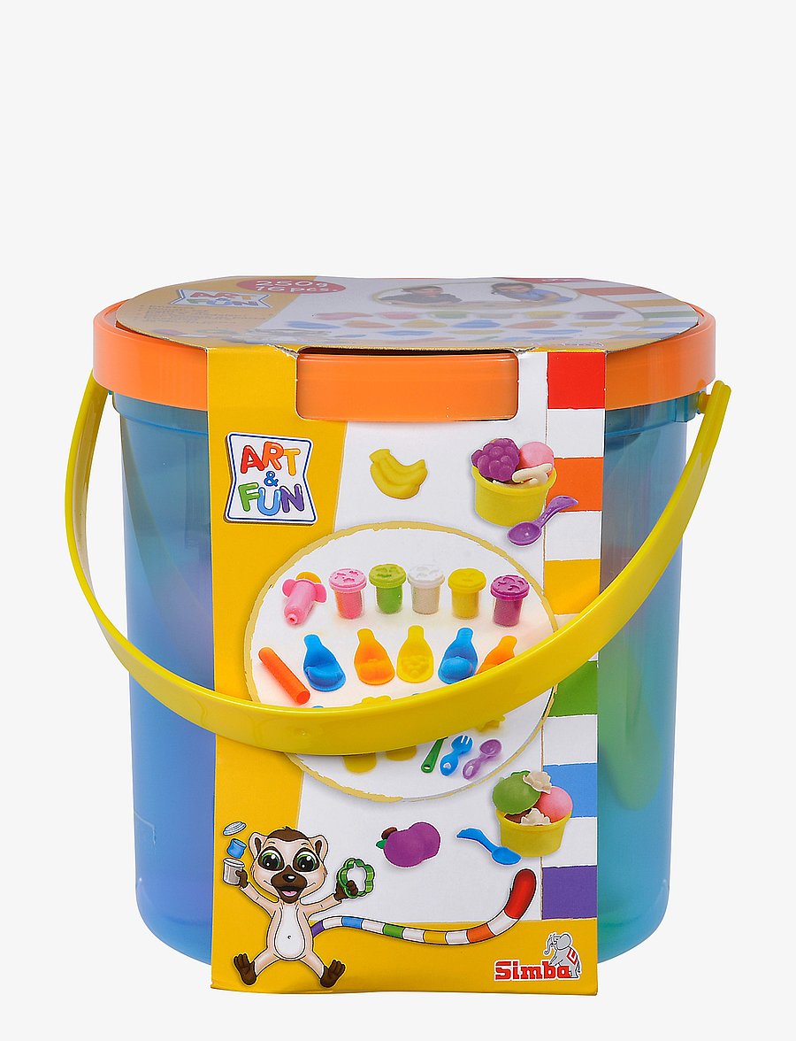 Simba Toys - Art & Fun Dough Set Fruit Bucket - voolimismass - multicolor - 3