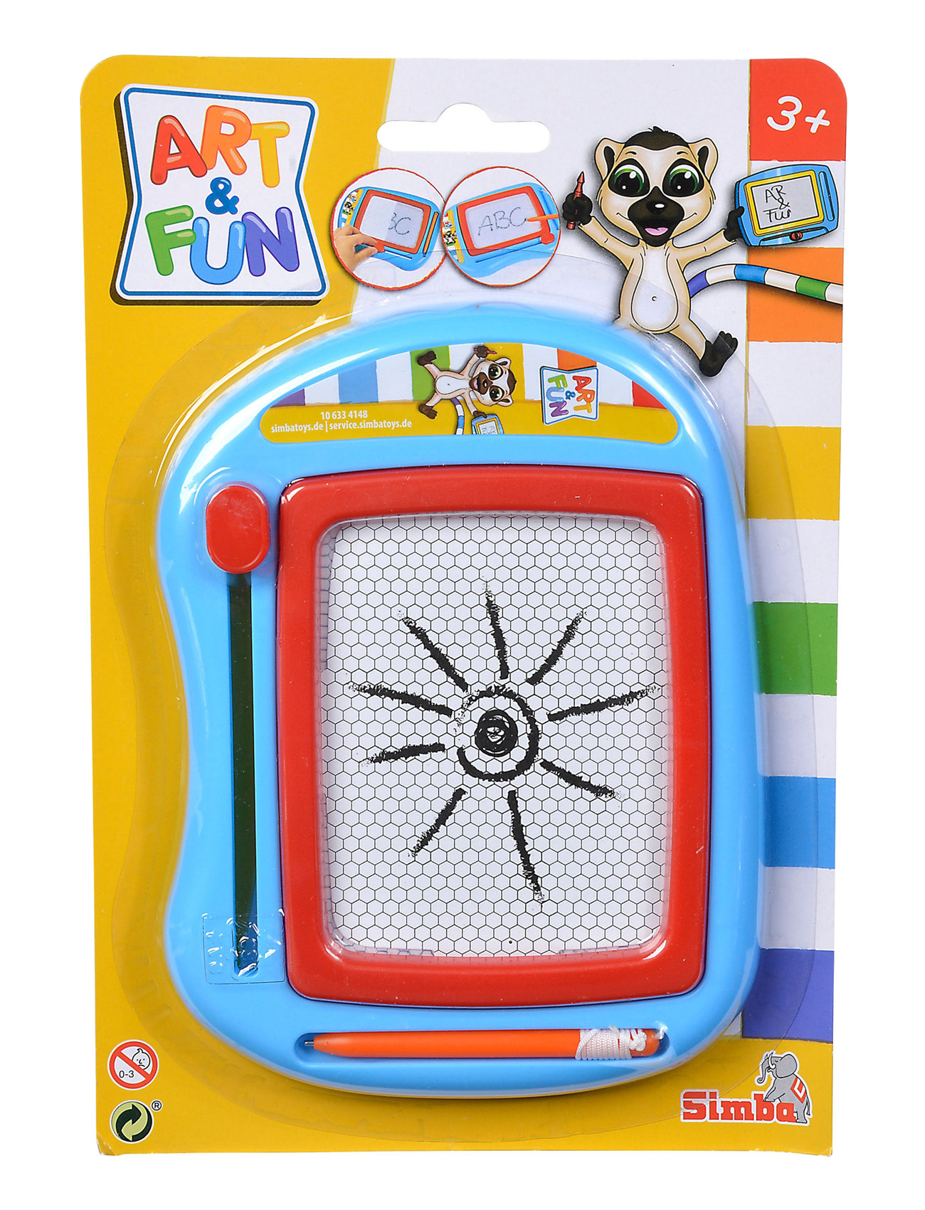 Simba Toys - Art & Fun Magnetisk Rittavla - skrivset - yellow - 1