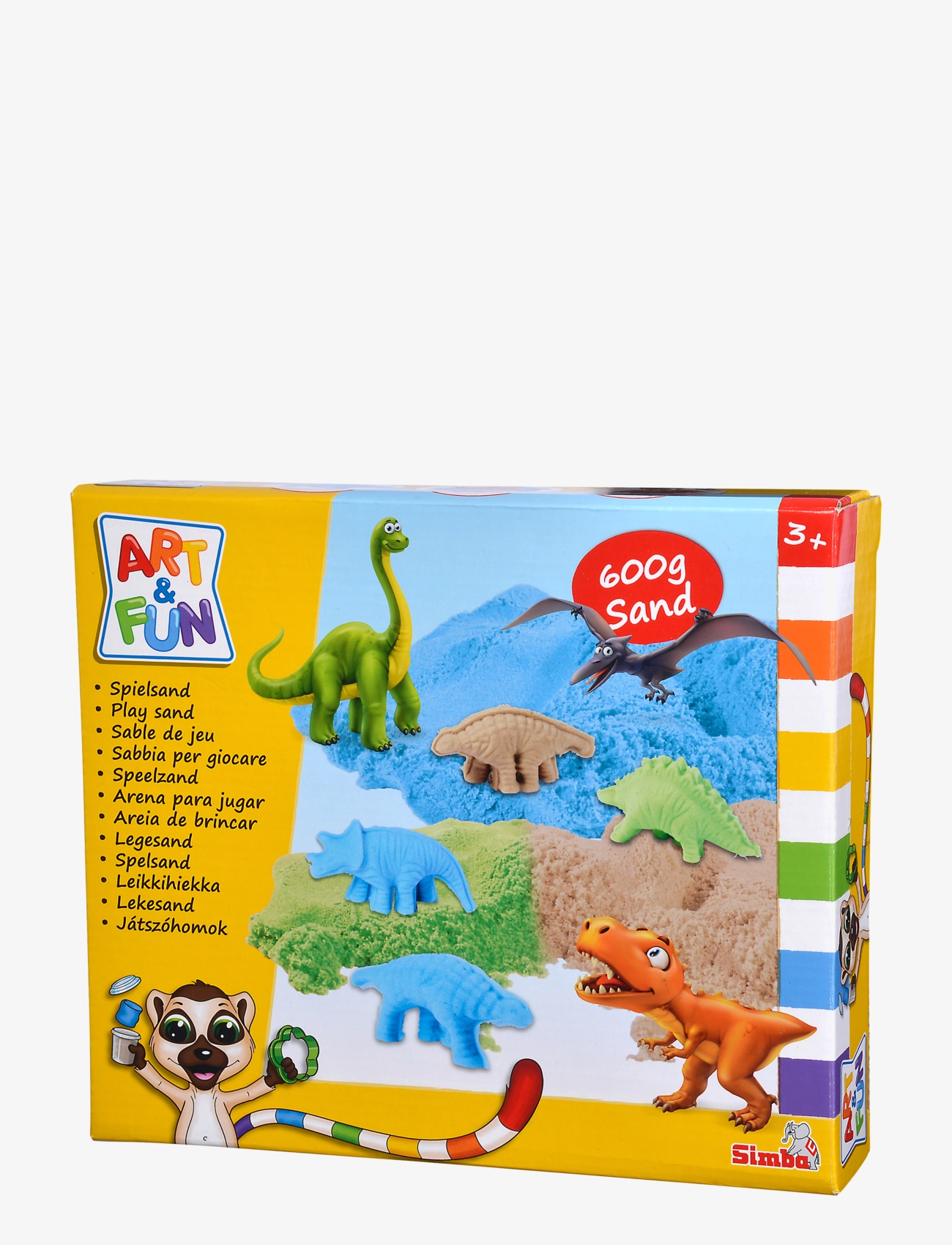 Simba Legetøj Art & Fun Playsand Set Dinosaurs, One Size, Multi/patterned, Håndværk > Håndværkssæt, Børn