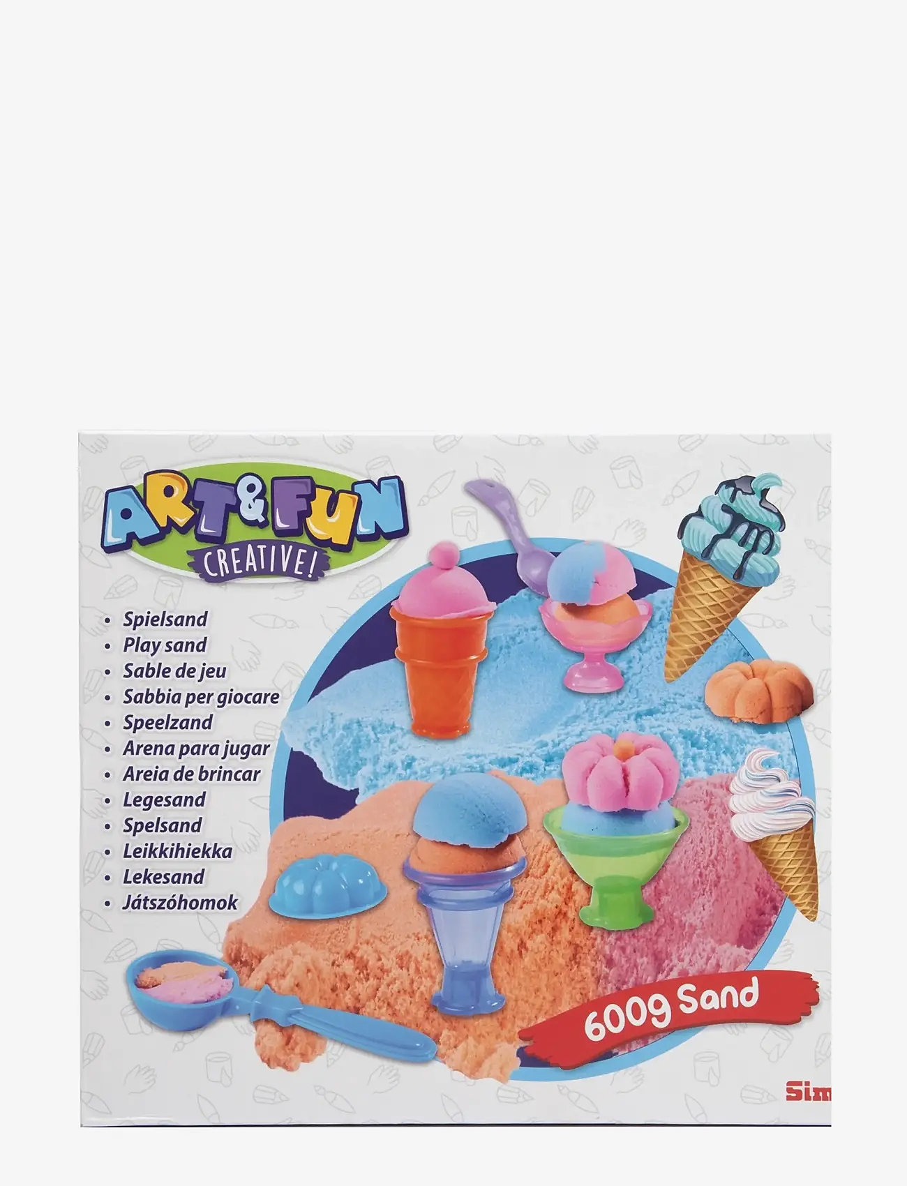 Simba Toys - Art & Fun Playsand Set Ice Creme - kreasæt - multicoloured - 2