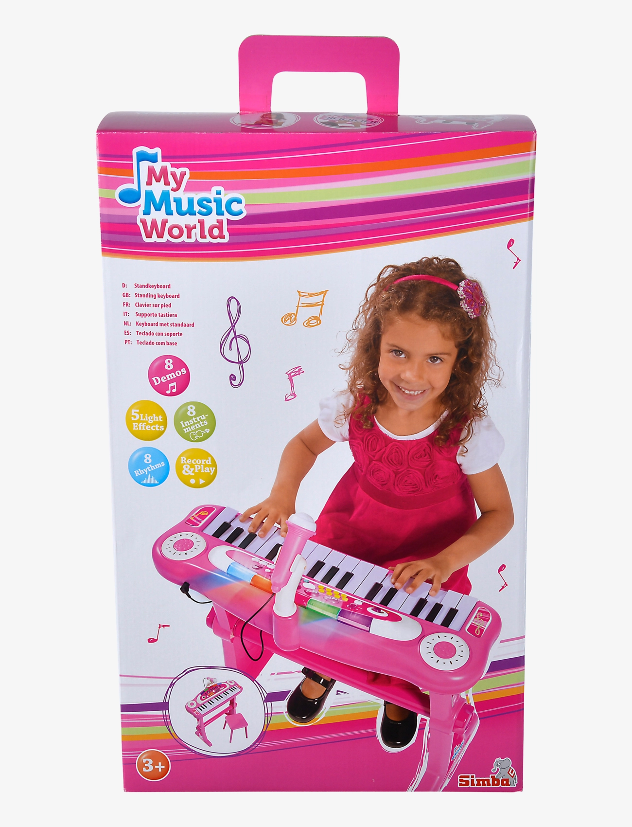 Simba Toys - My Music World Girls Standing Keyboard - musikinstrumenter - pink - 4