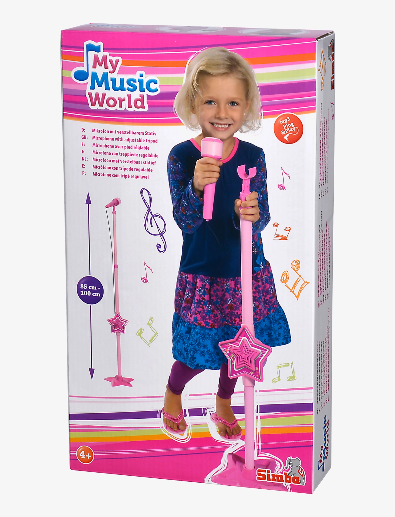 Simba Toys - My Music World Girls Microphone Stand - pink - 1