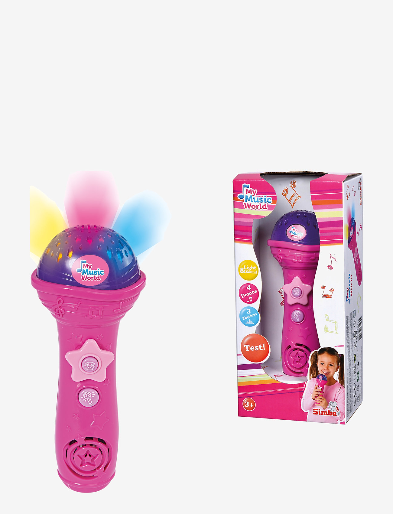 Simba Toys - My Music World Rosa Mikrofon - lägsta priserna - pink - 1