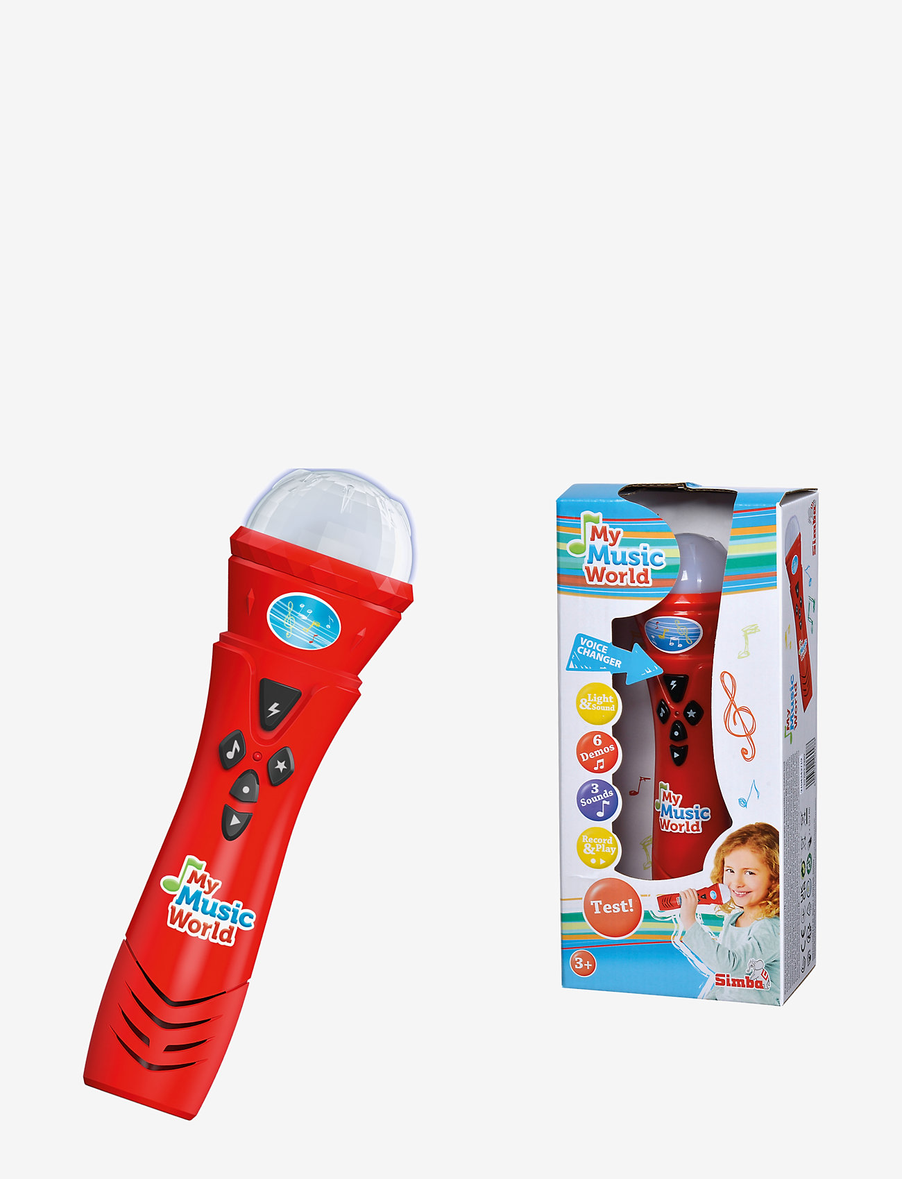 Simba Toys - My Music World Mikrofon med Rolig Röstförvrängare - lägsta priserna - multi coloured - 1