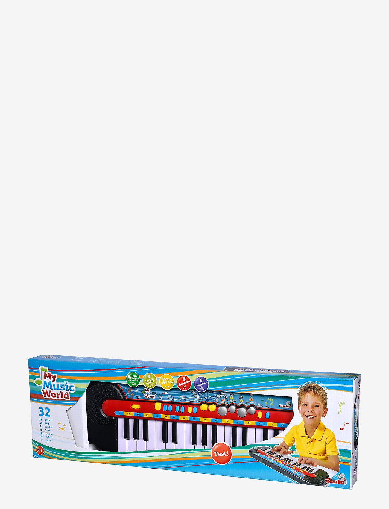 Simba Toys - My Music World Keyboard - julegaver under 500kr - black - 2