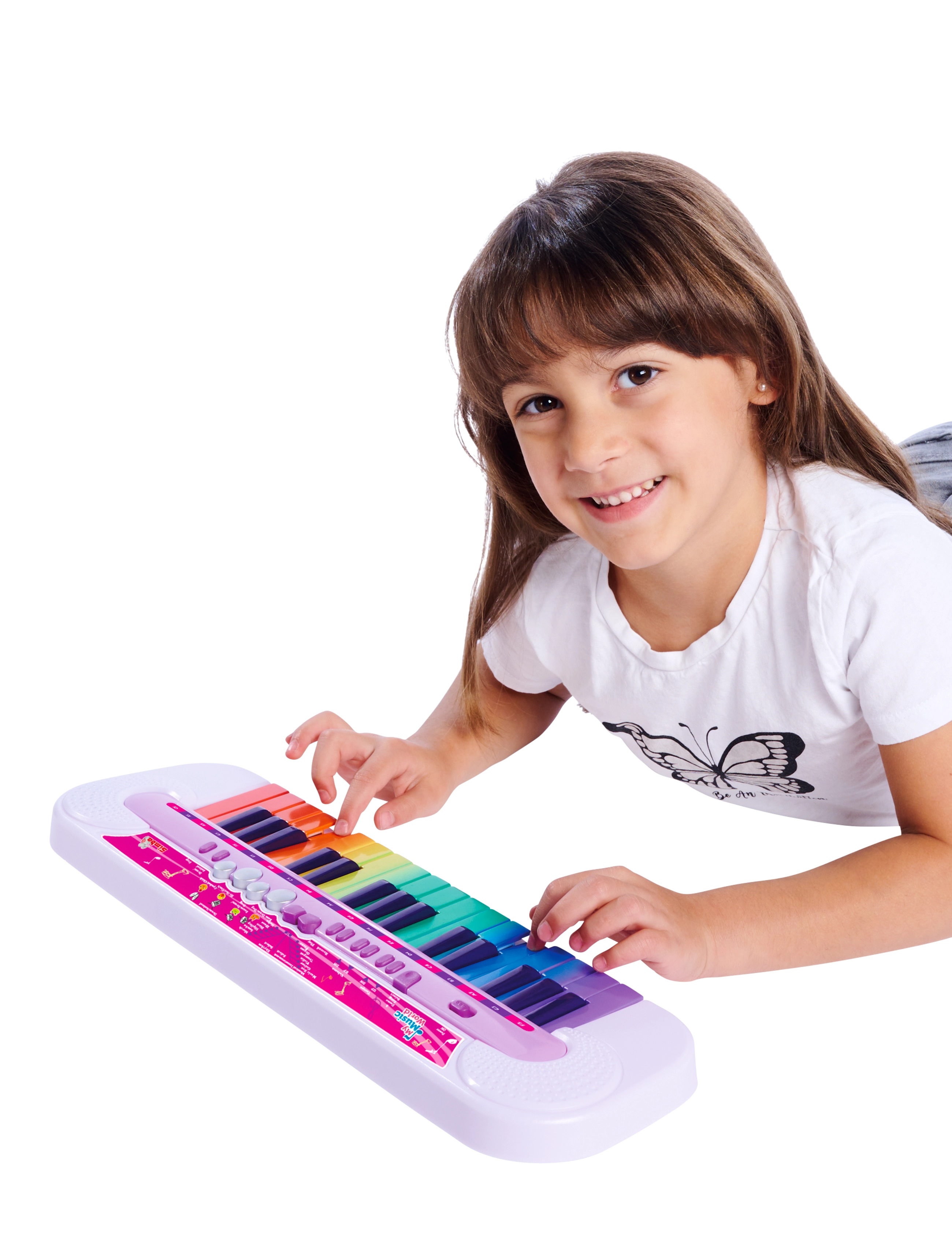 Simba Toys My Music World Pink Keyboard, Børn, Musical Instruments, Multi/mønstret, Str: ONE SIZE