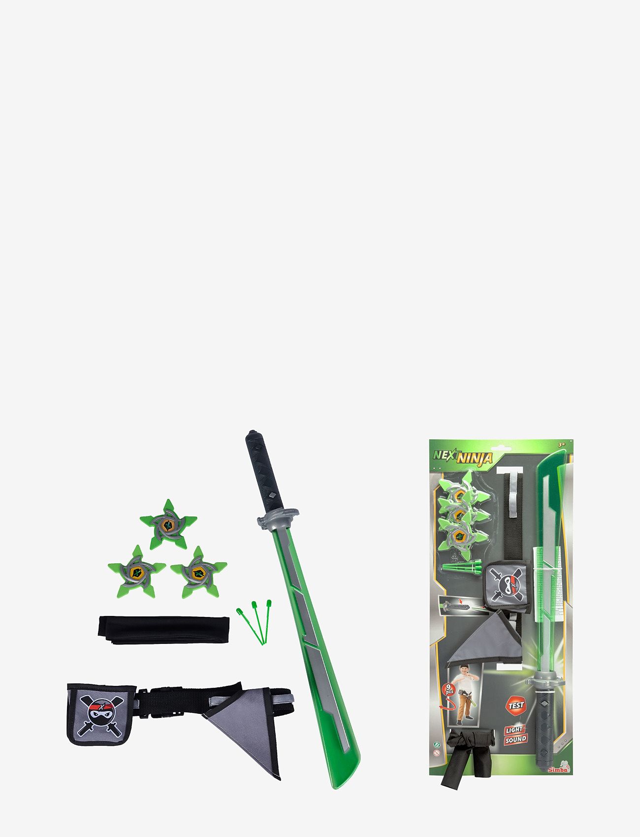 Simba Toys - Simba Toys Ninja Mega-Set, 9 pcs. - costume accessories - green - 1