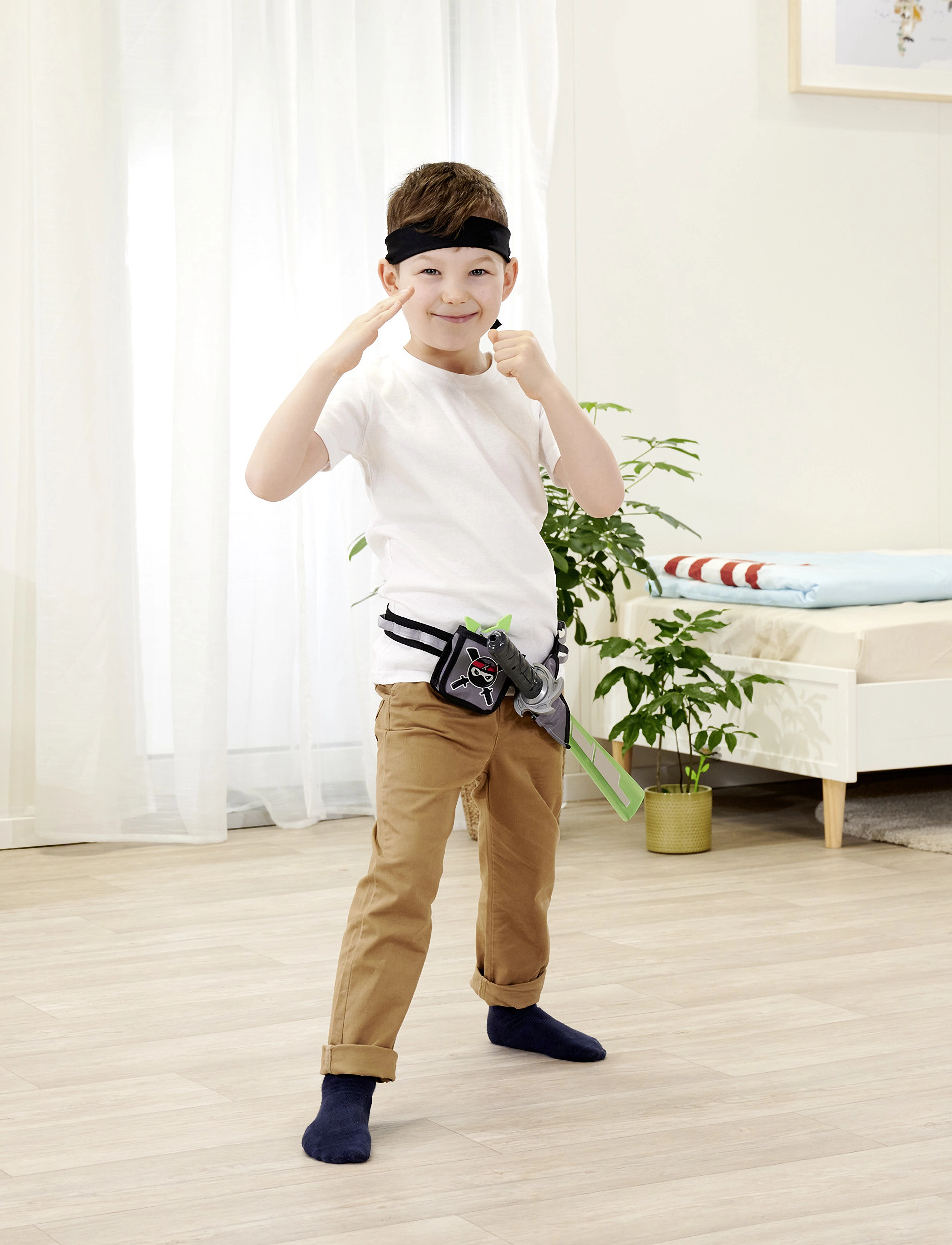 Simba Legetøj Simba Legetøj Ninja Mega-Set, 9 Pcs., One Size, Multi/patterned, Kostumer & Tilbehør > Tilbehør Til Kostumer, Børn
