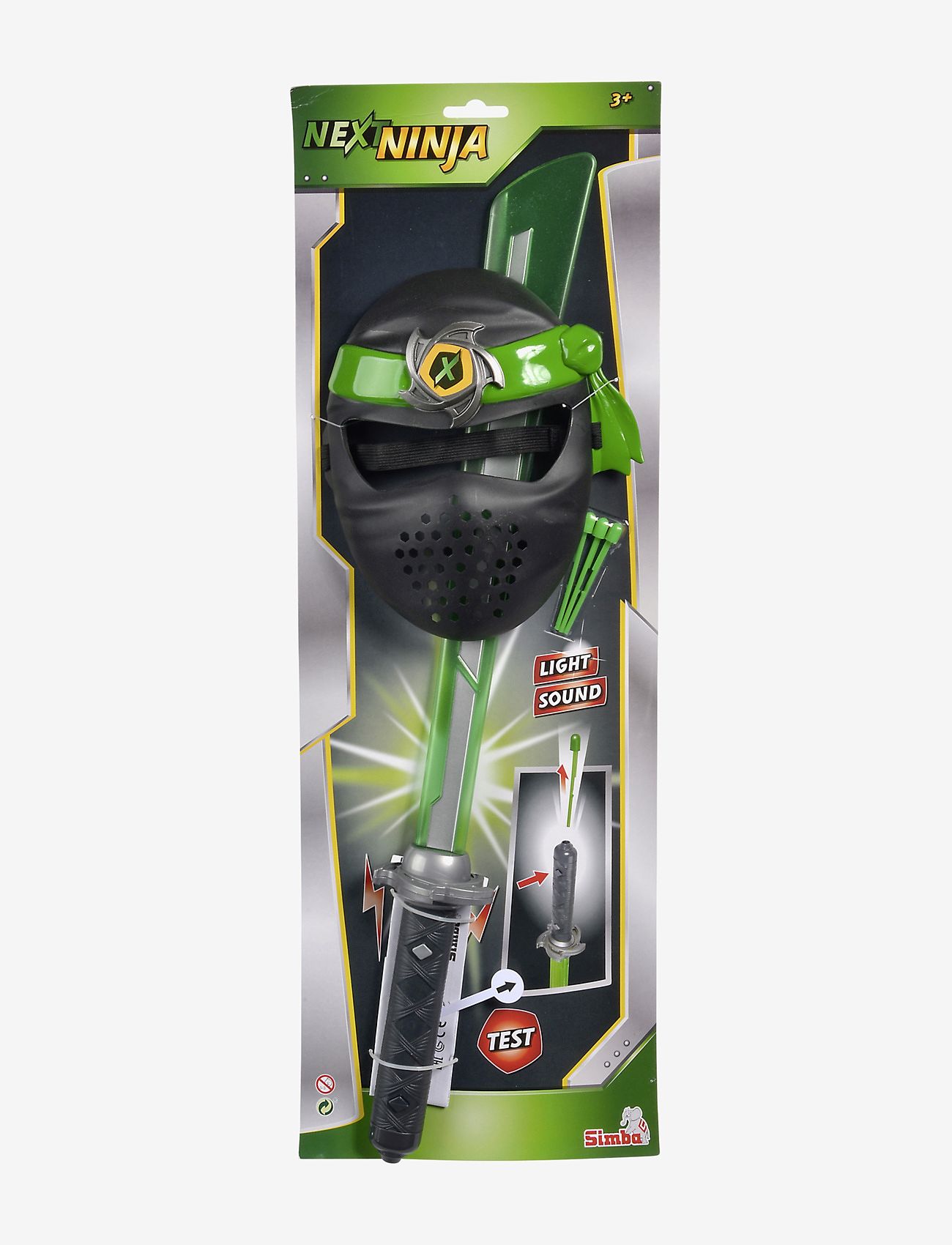 Simba Toys - Simba Toys Ninja Sword and Mask - maskeradtillbehör - green - 1