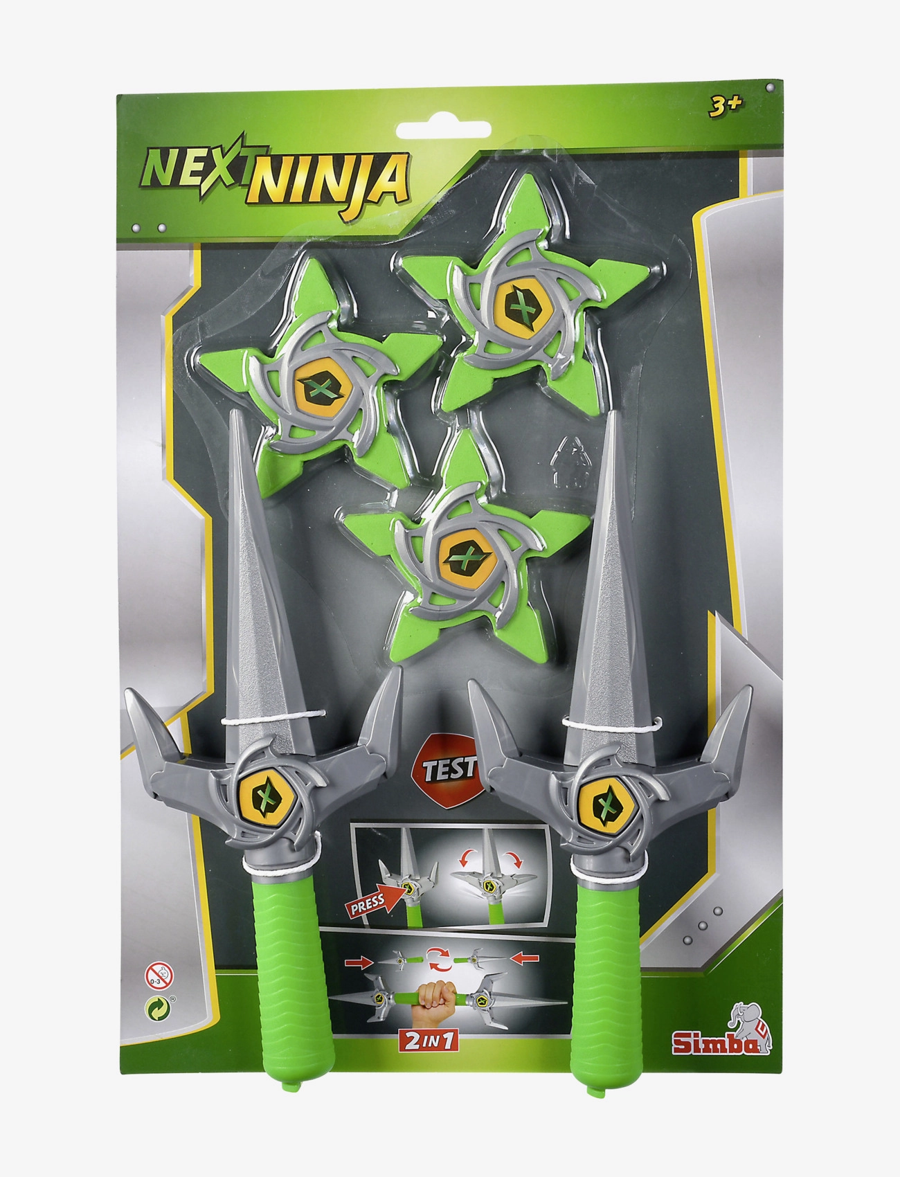 Simba Toys - Simba Toys Ninja Knives and Stars - kostumetilbehør - green - 1