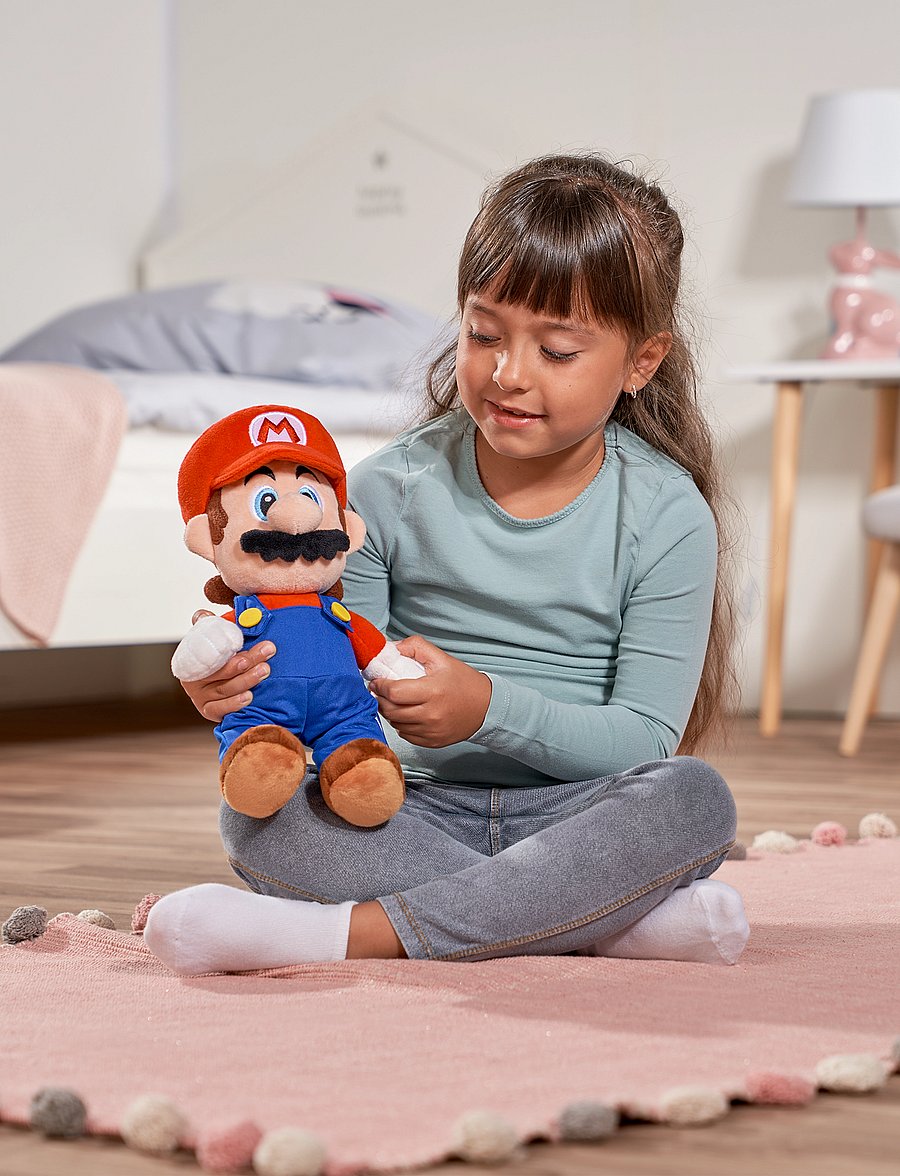 Super Mario - Super Mario Mario Plush, 30cm - pehmed mänguasjad - multi coloured - 0