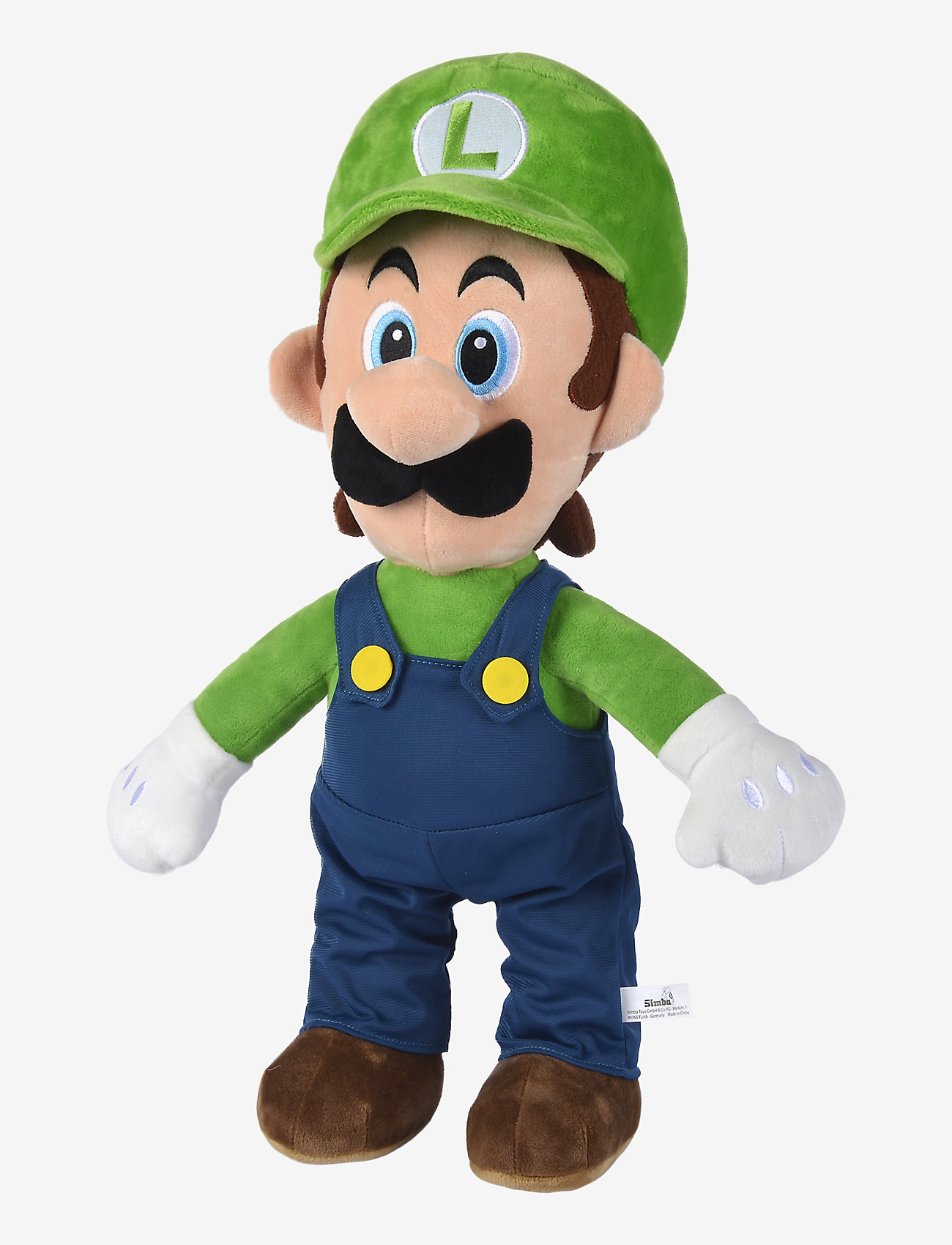 Simba Toys - Super Mario Luigi Plush, Jumbo - laveste priser - multicoloured - 1