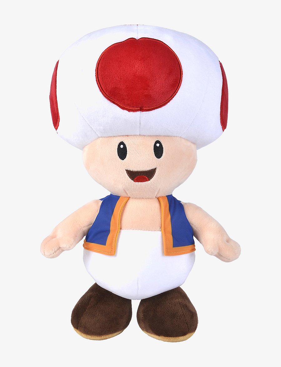 Simba Toys - Super Mario Toad, Plush, 40 cm - white - 1